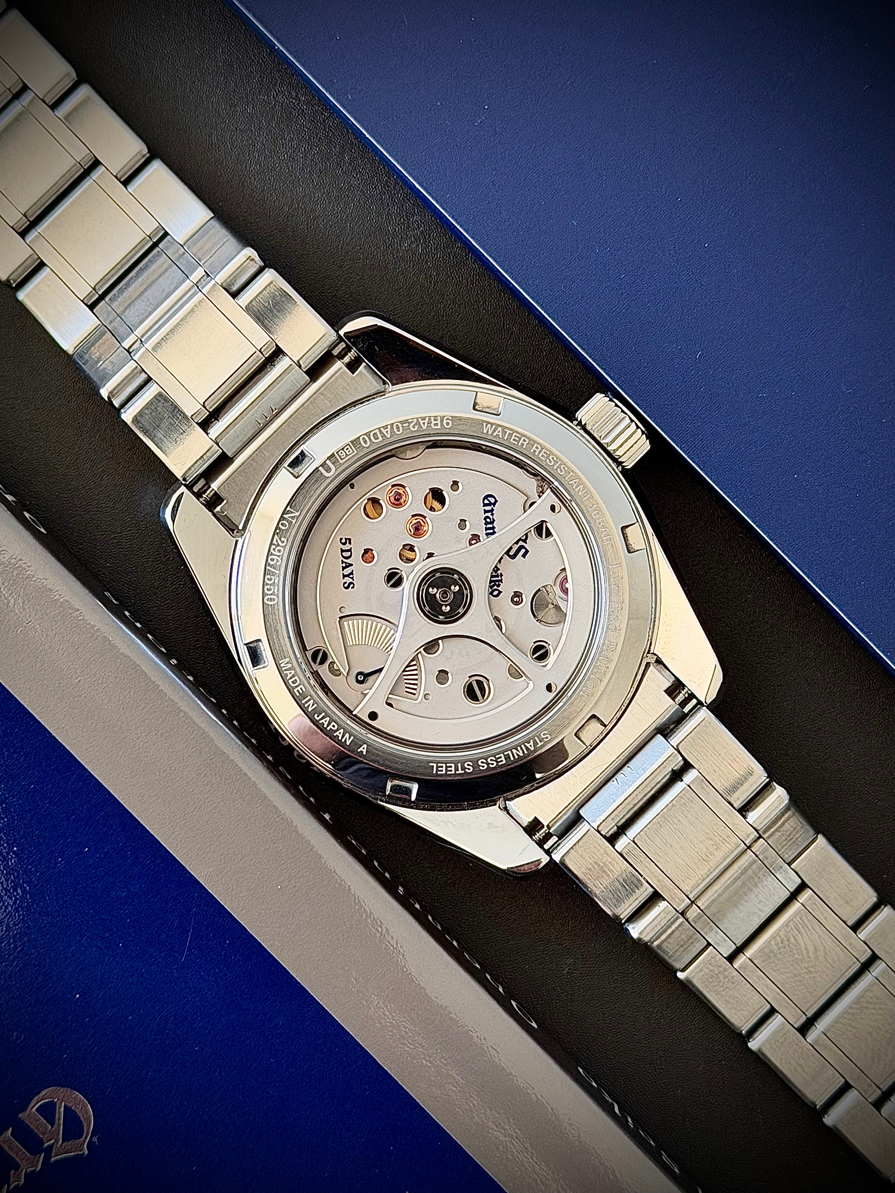 2022 GRAND SEIKO 55TH ANNIVERSARY LIMITED EDITION SPRING DRIVE, SLGA013G,(296/550), FULL SET, INC GST