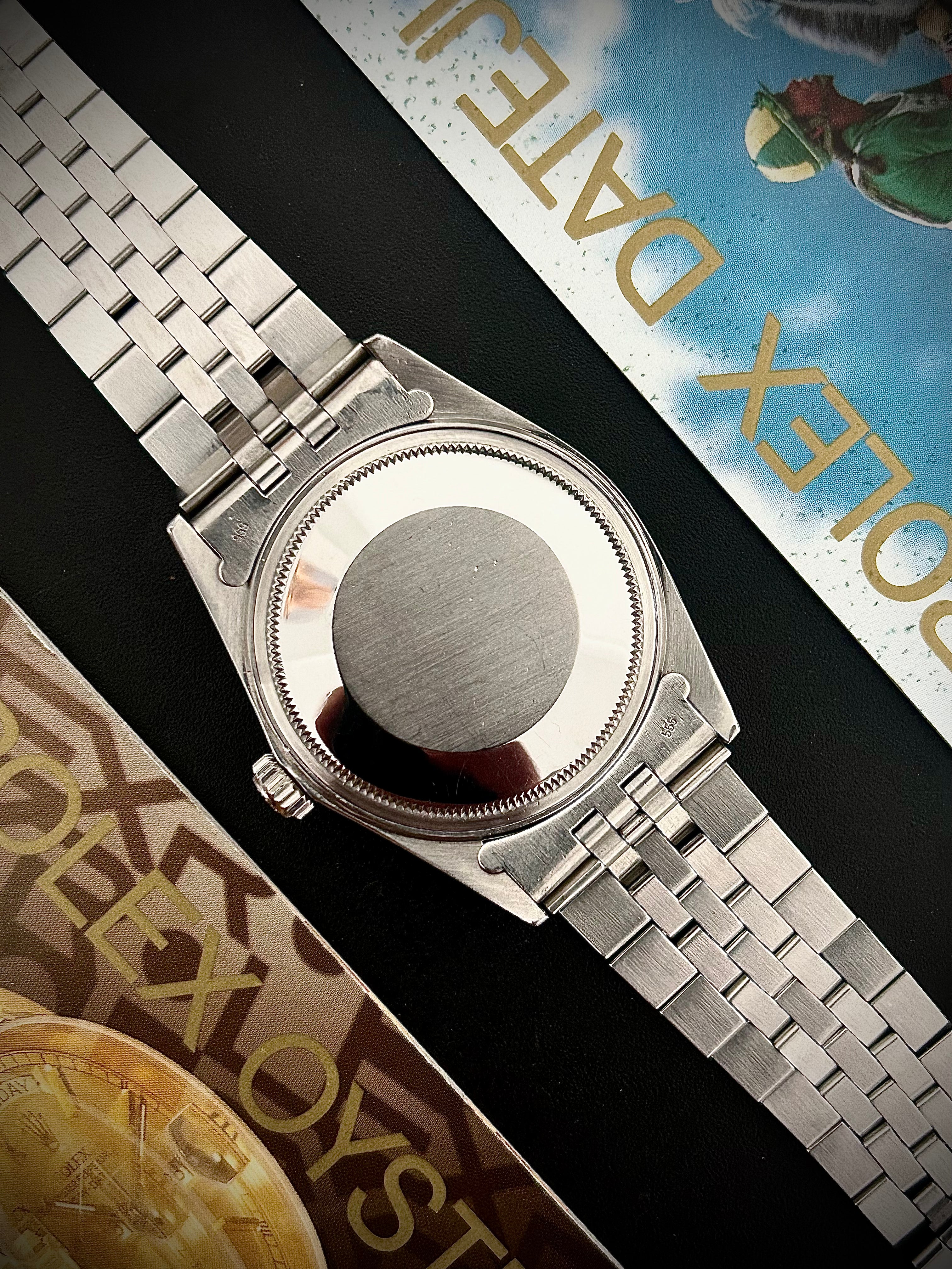 1985 ROLEX DATEJUST 36, 16014, BOX RSC SERVICE PAPERWORK