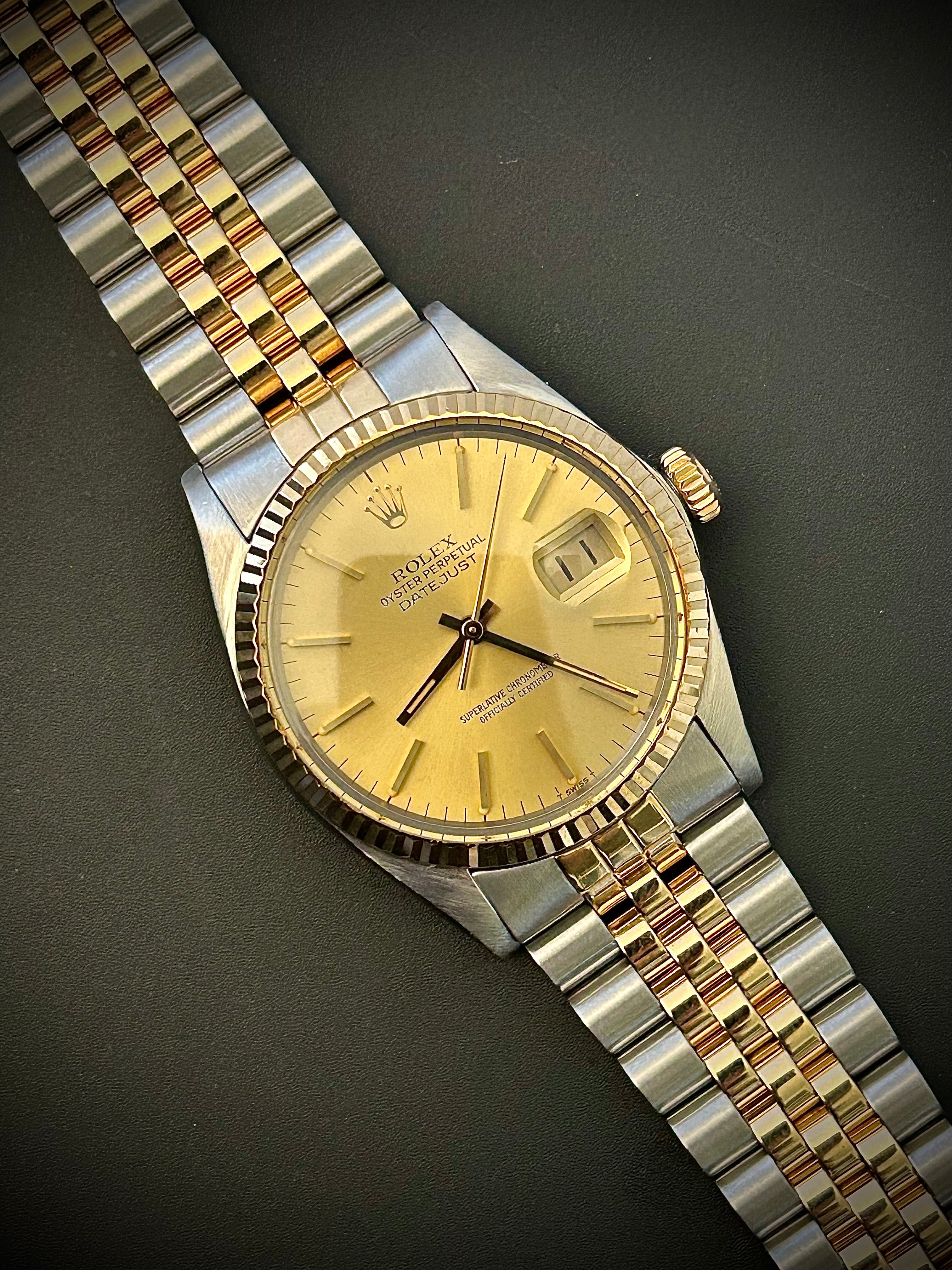 1984 ROLEX DATEJUST 36 16013, WATCH ONLY, INC GST