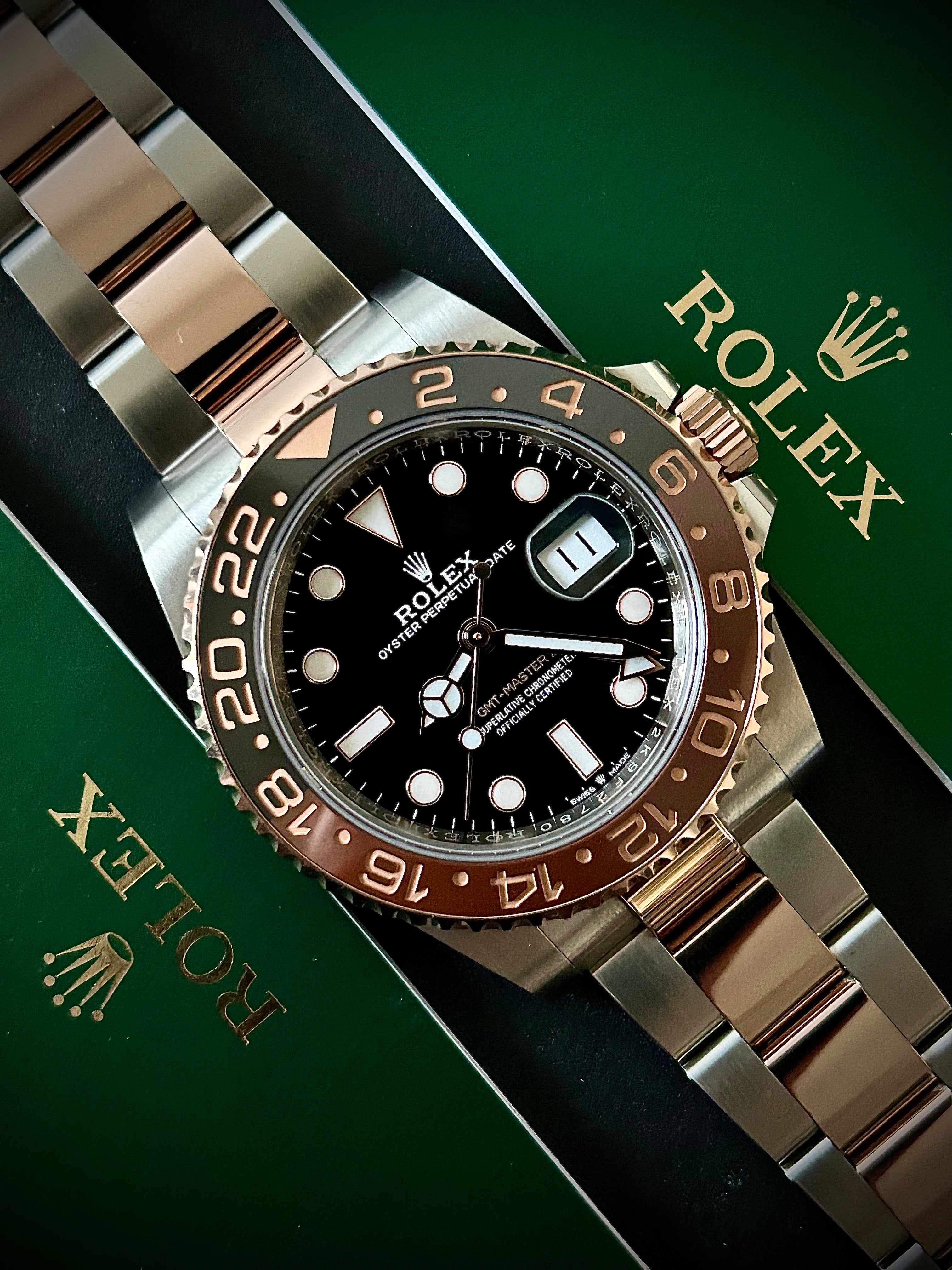 2019 ROLEX GMT MASTER II, ROOTBEER, 126711CHNR, FULL SET, INC GST