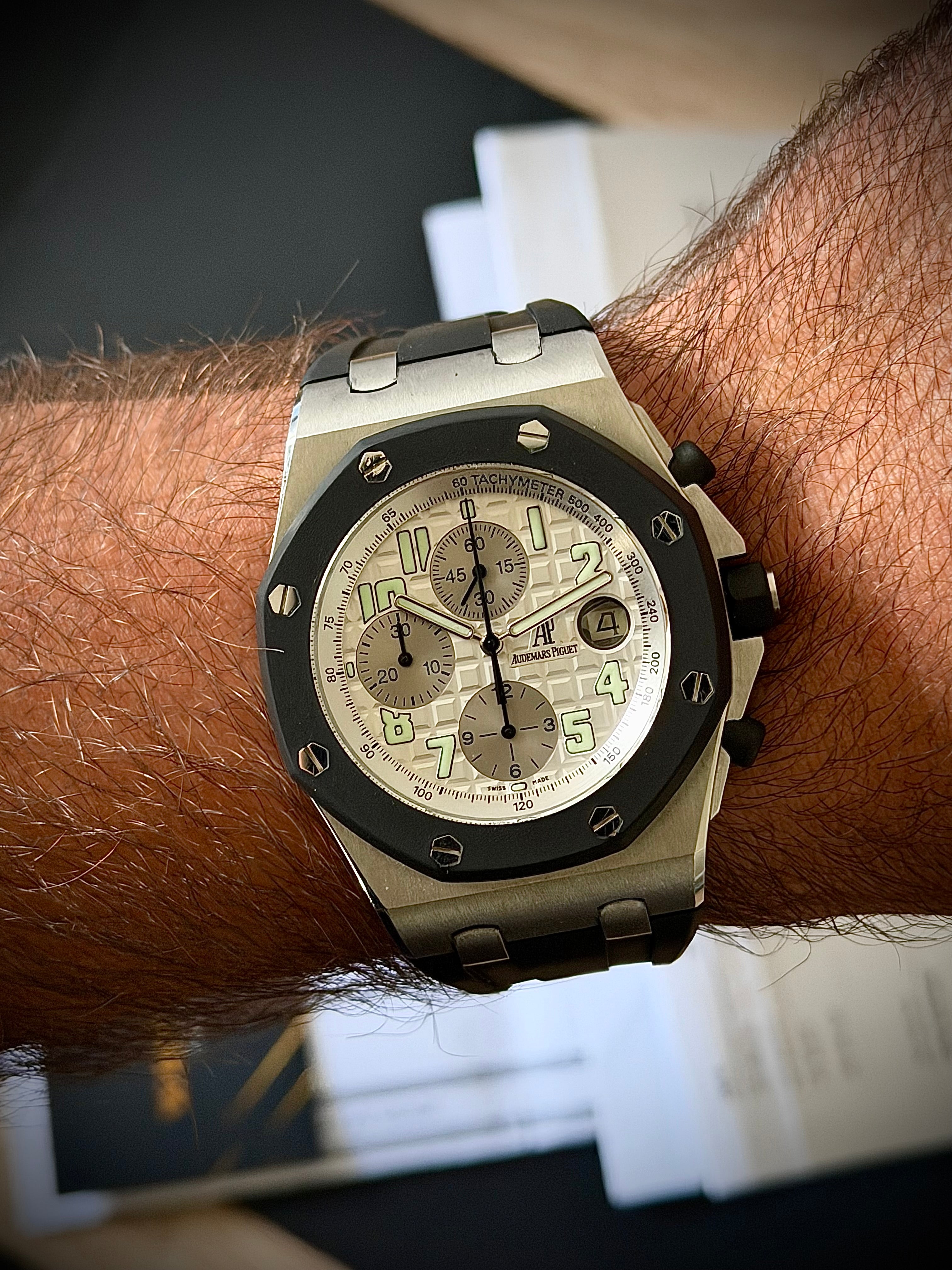 2003 AUDEMARS PIGUET ROYAL OAK OFFSHORE, 25940SK.00.D002CA.01.A, WATCH & AP SERVICE QUOTE, INC GST