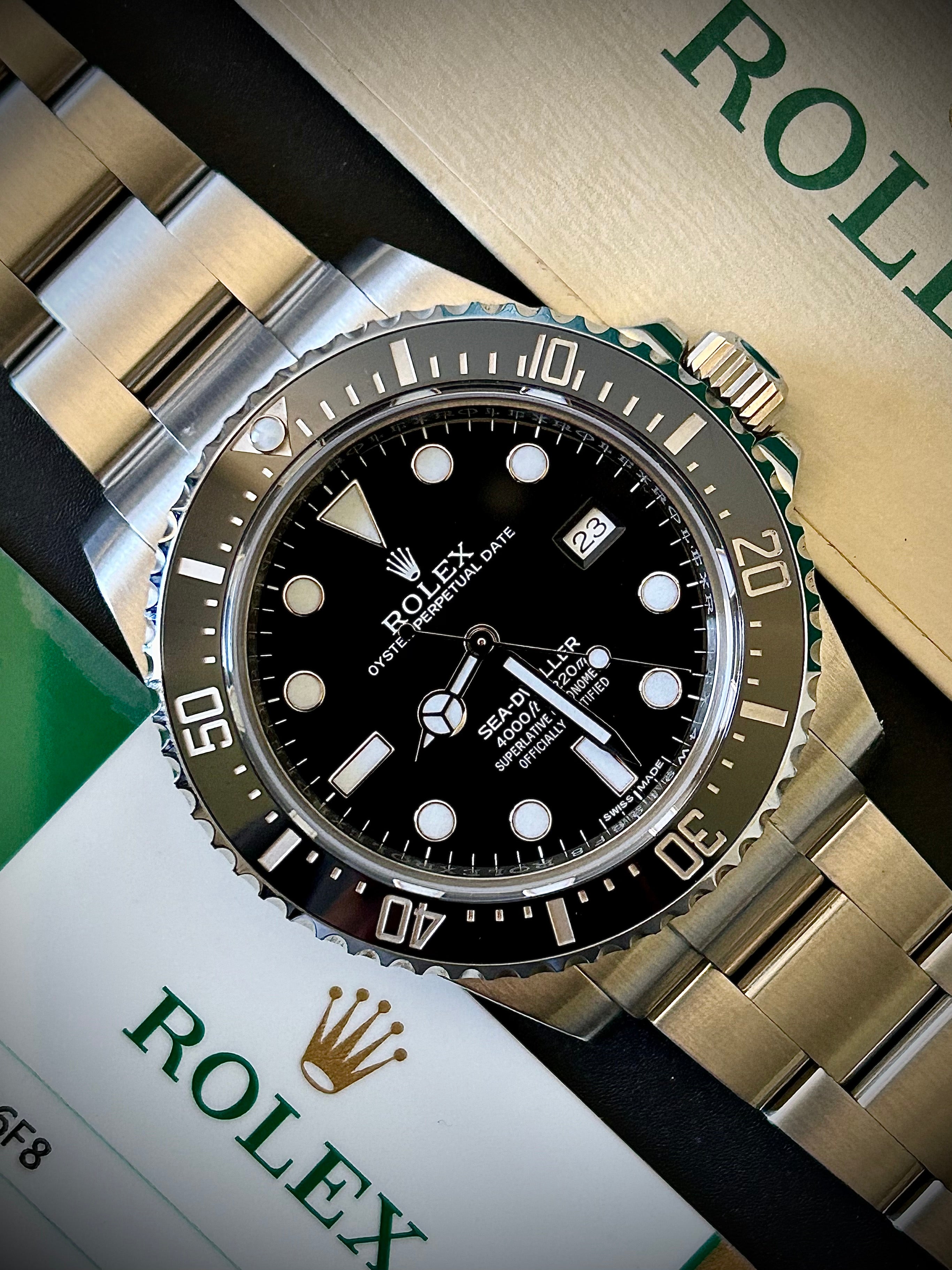 2016 ROLEX SEA-DWELLER 4000, 116600, BOX AND CARD, GST INC