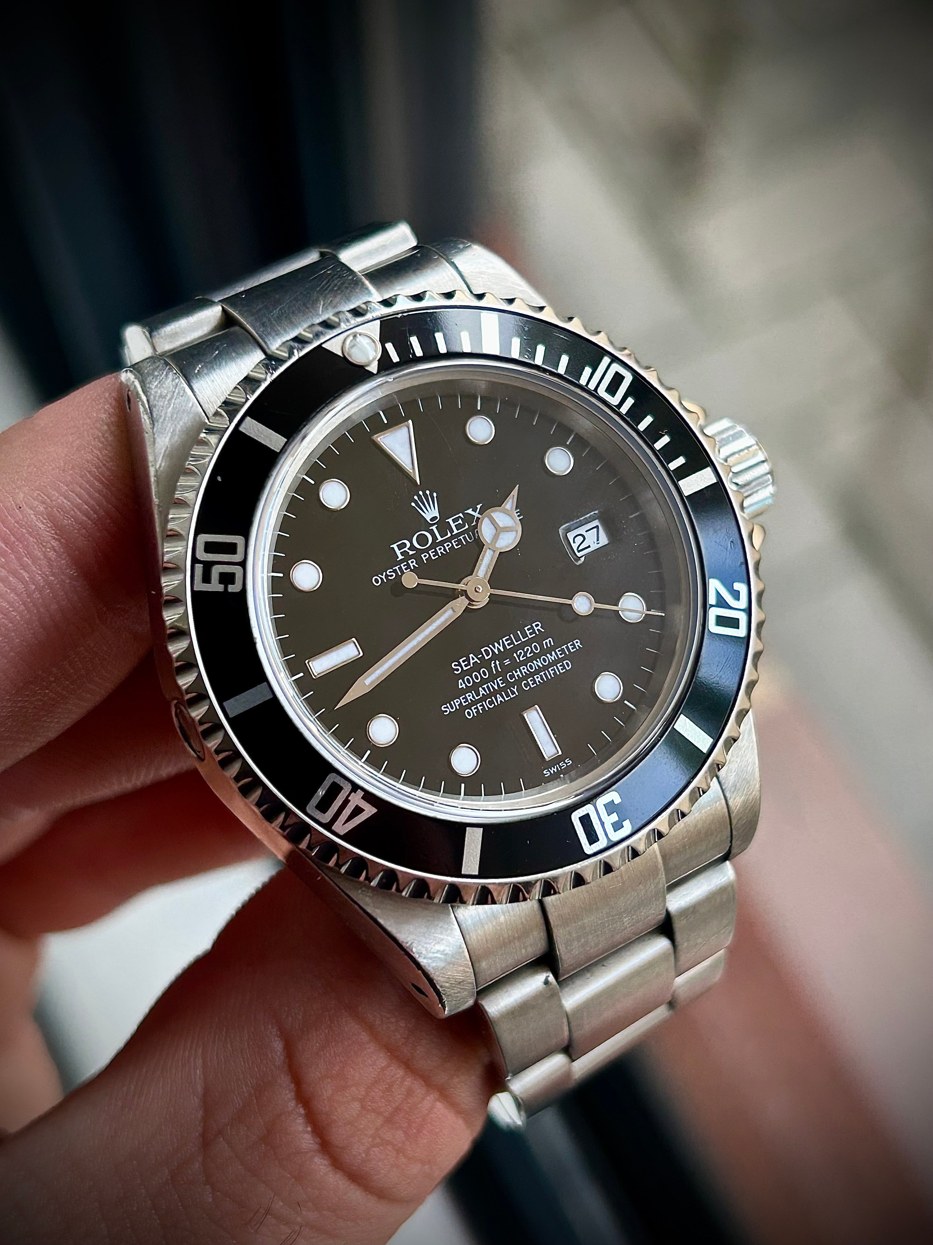 1999 ROLEX SEA-DWELLER 16600, SWISS ONLY, FULL SET, INC GST