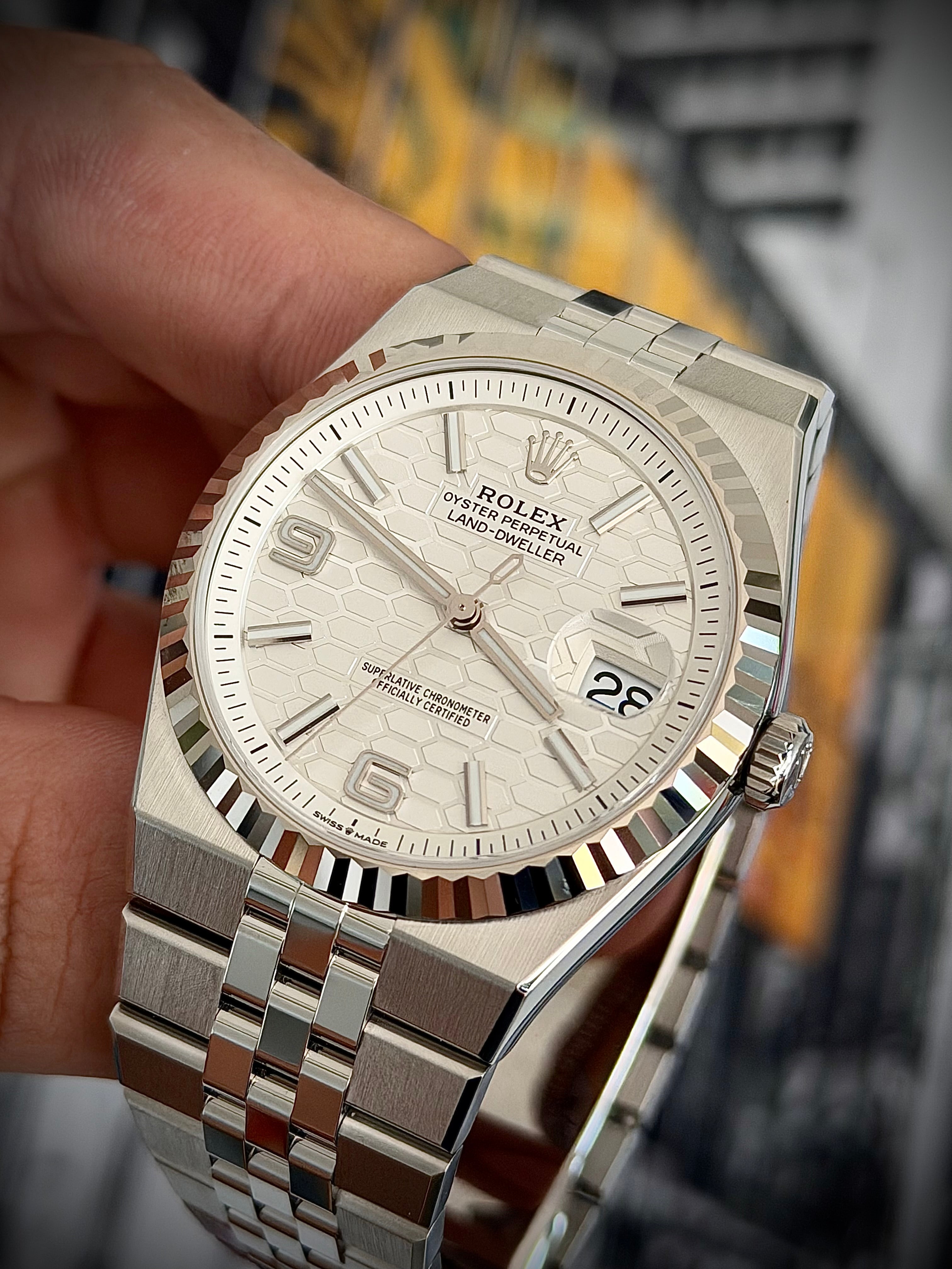 2025 ROLEX LAND DWELLER, 40MM, 127334, STAINLESS STEEL, NEW, INC GST
