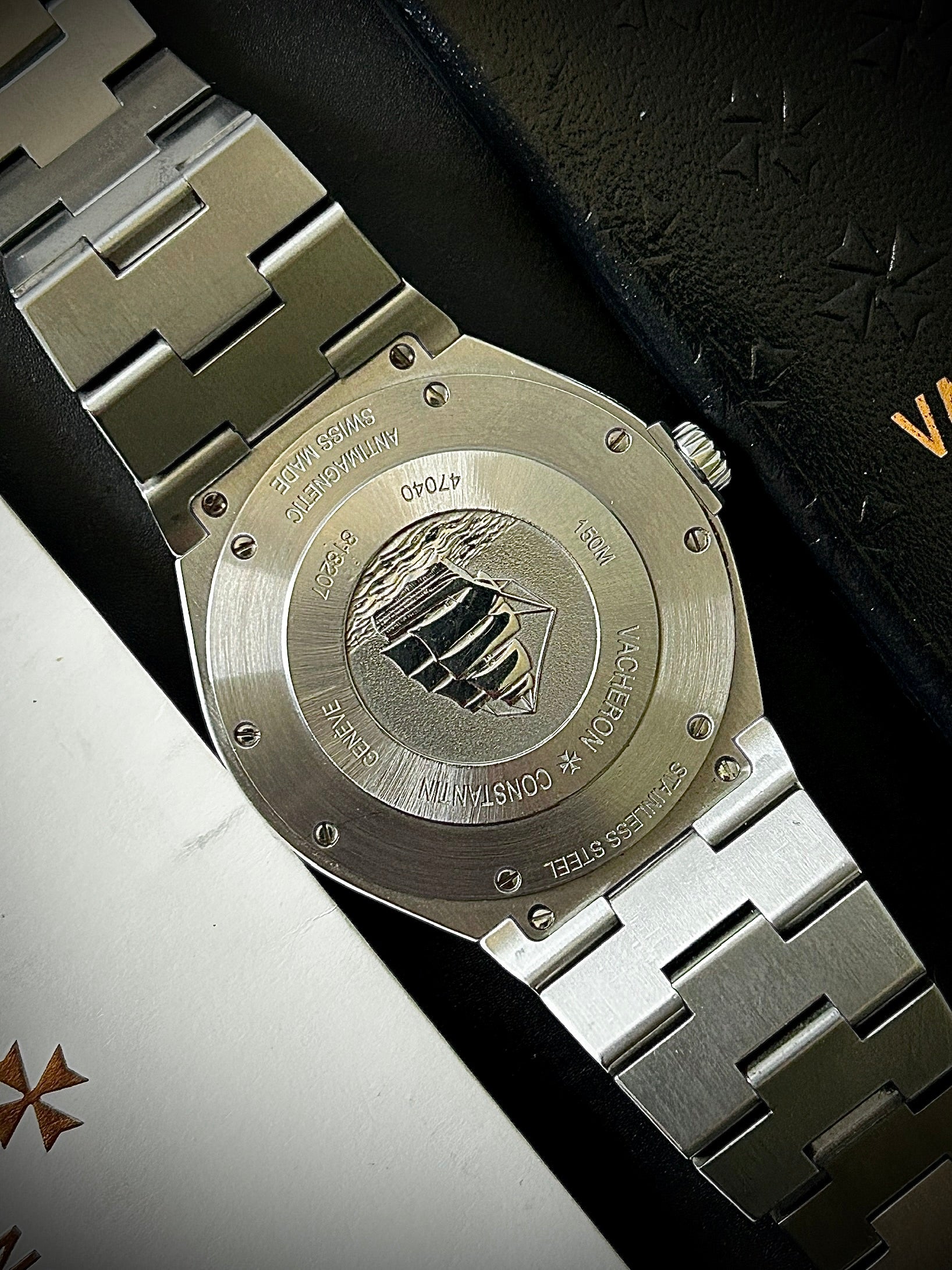 2008 VACHERON CONSTANTIN OVERSEAS, 47040/B01A-9094, BLACK DIAL, FULL SET, INC GST