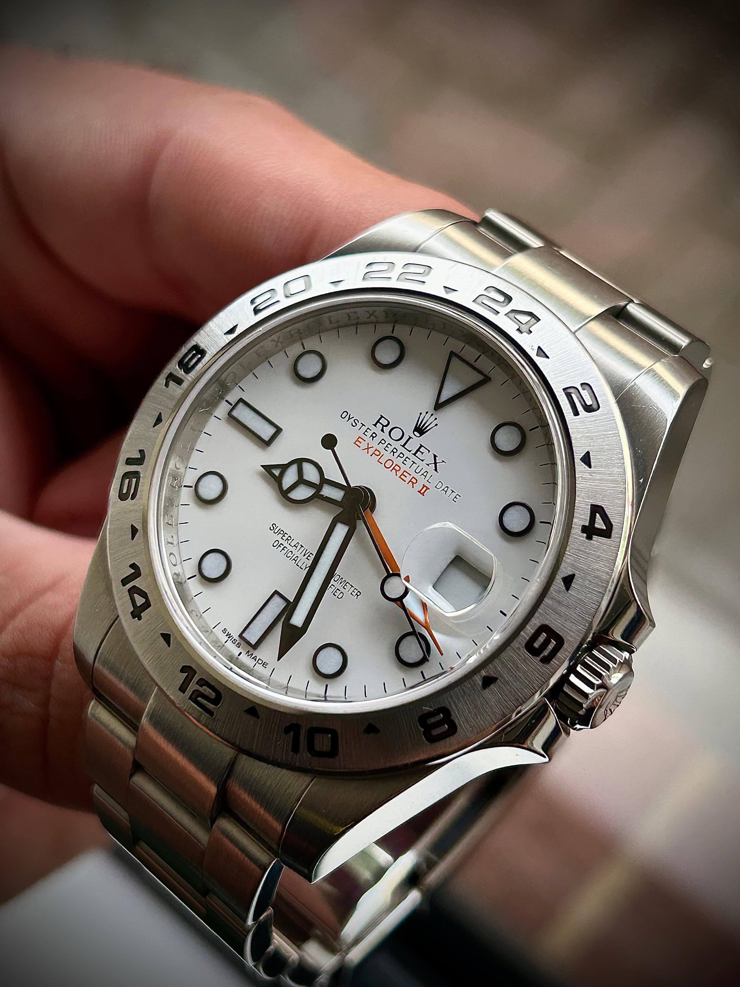 2012 ROLEX EXPLORER II “POLAR” 216570, FULL SET, INC GST