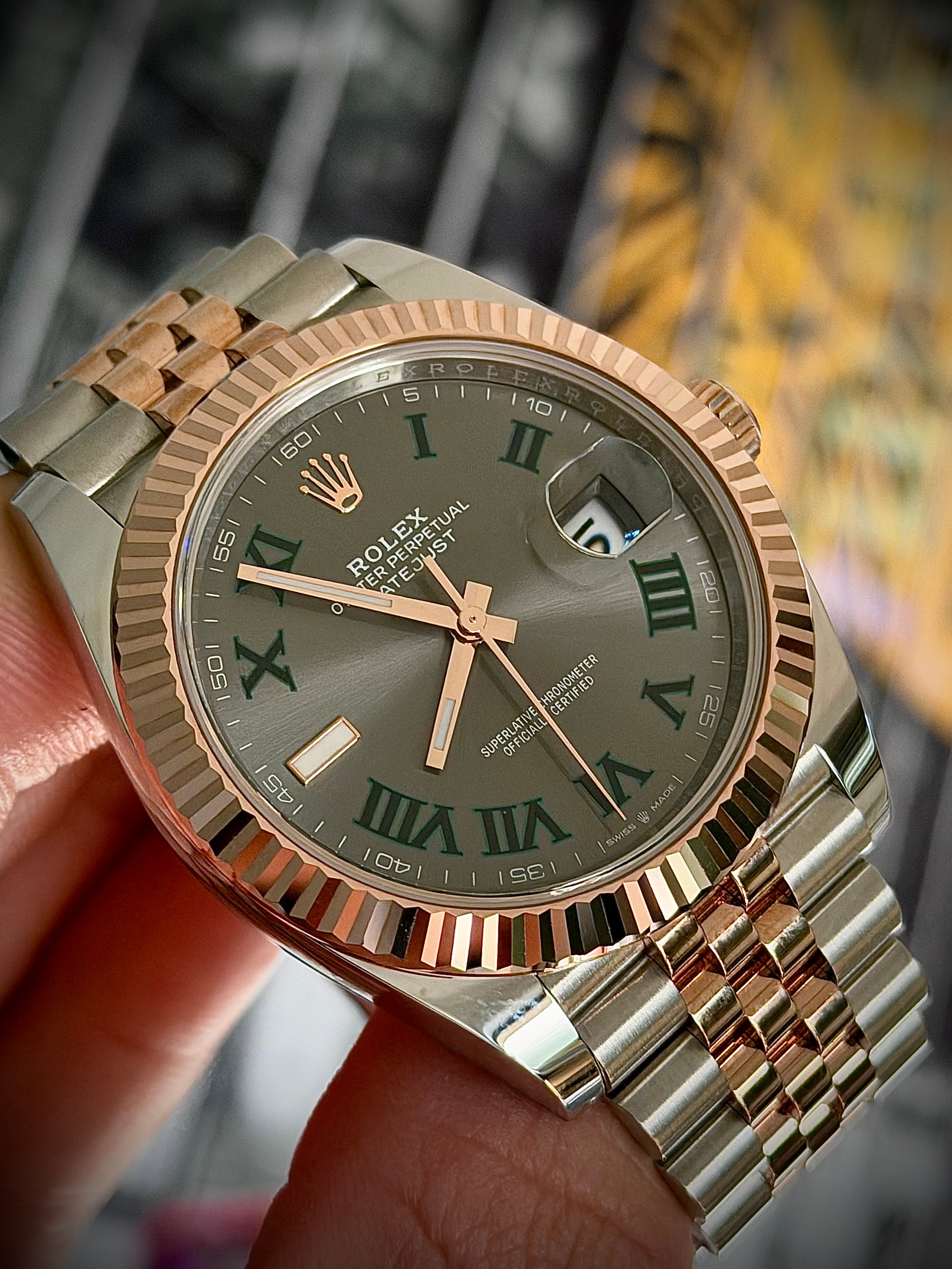 2022 ROLEX DATEJUST 41 WIMBLEDON, 126331, FULL SET, INC GST