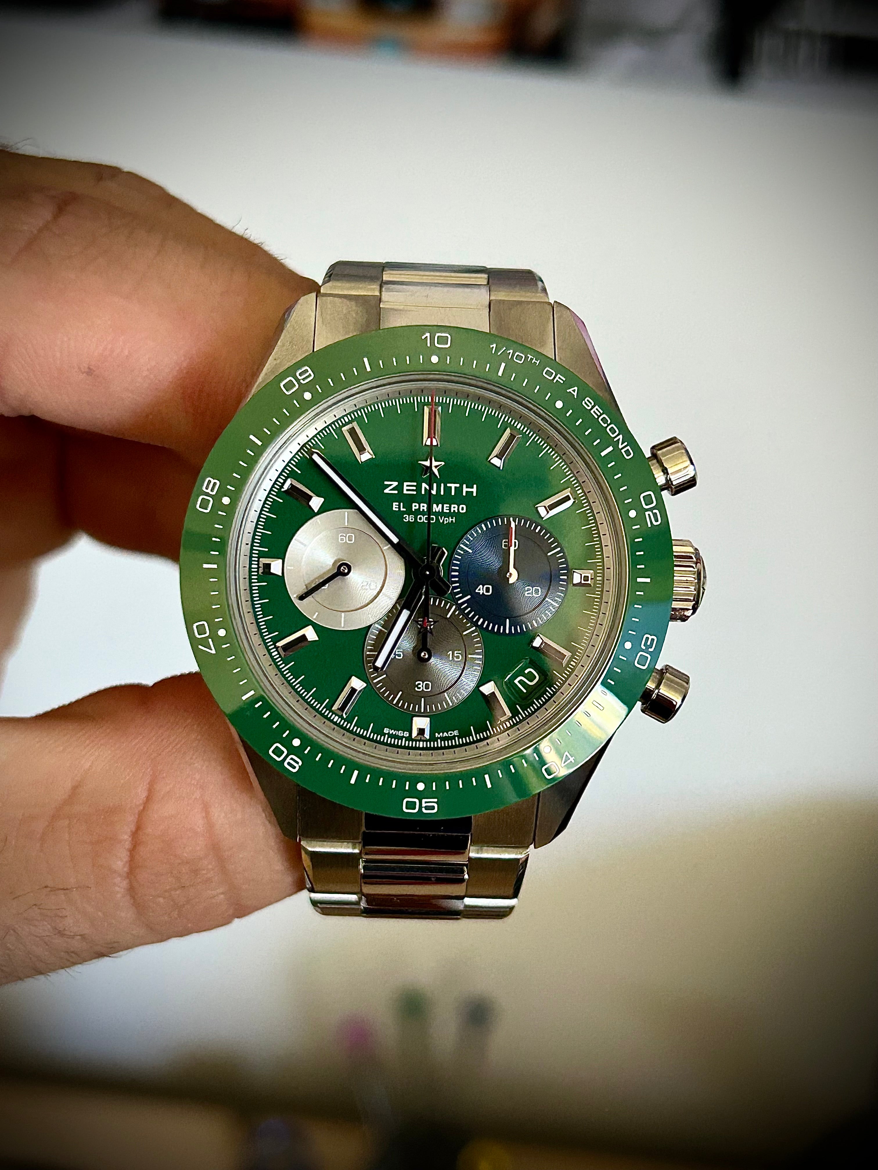 2024 ZENITH CHRONOMASTER SPORT GREEN, FULL SET, INC GST