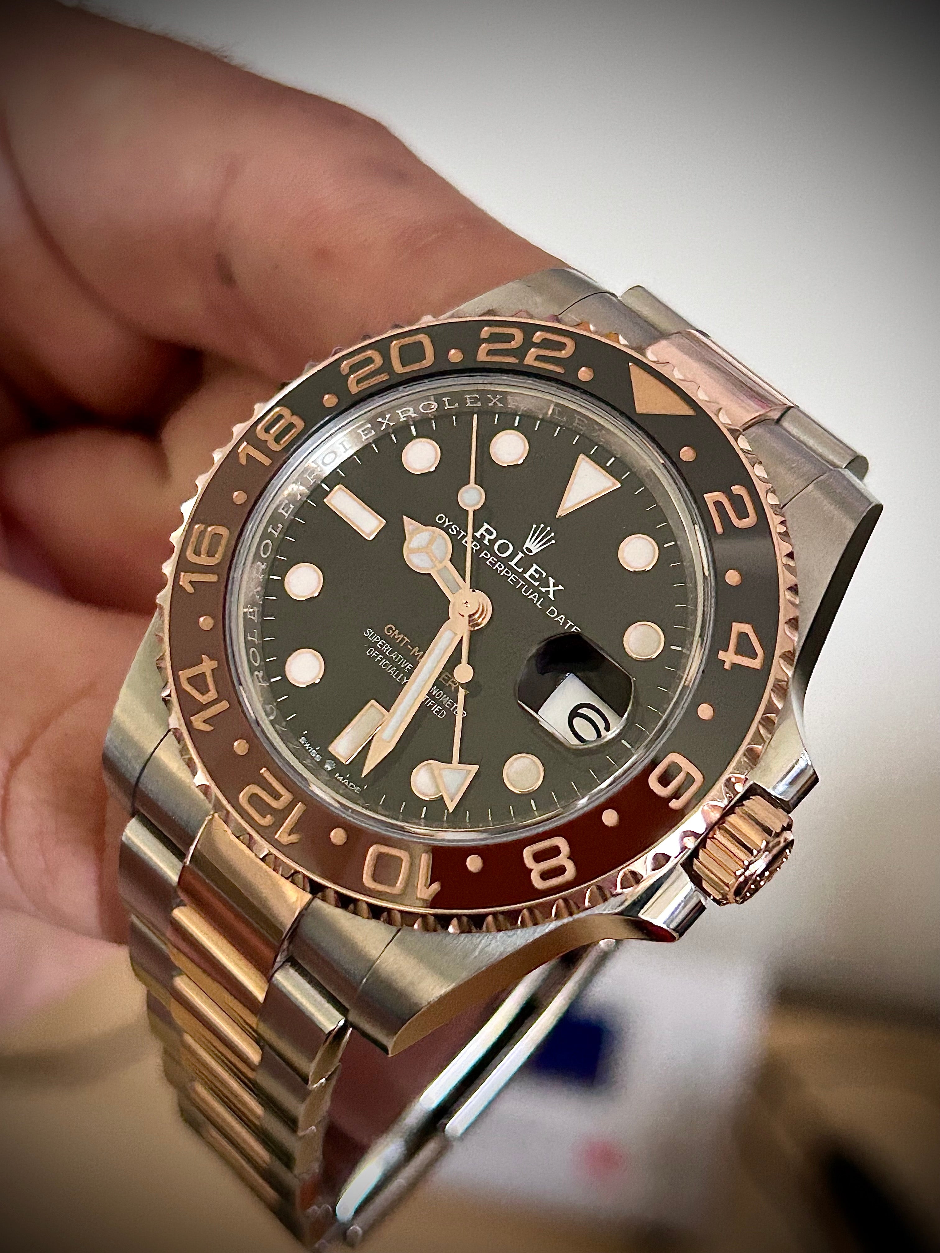 2019 ROLEX GMT MASTER II, ROOTBEER, 126711CHNR, FULL SET, INC GST
