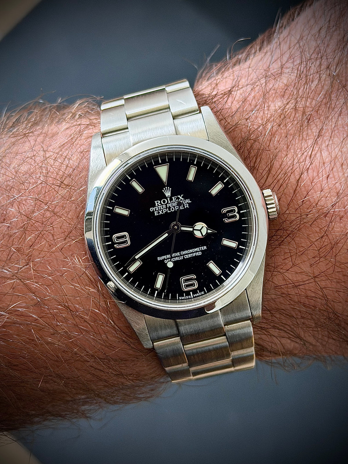 2002 ROLEX EXPLORER 36, 114270, NO-HOLES CASE, WATCH ONLY, INC GST