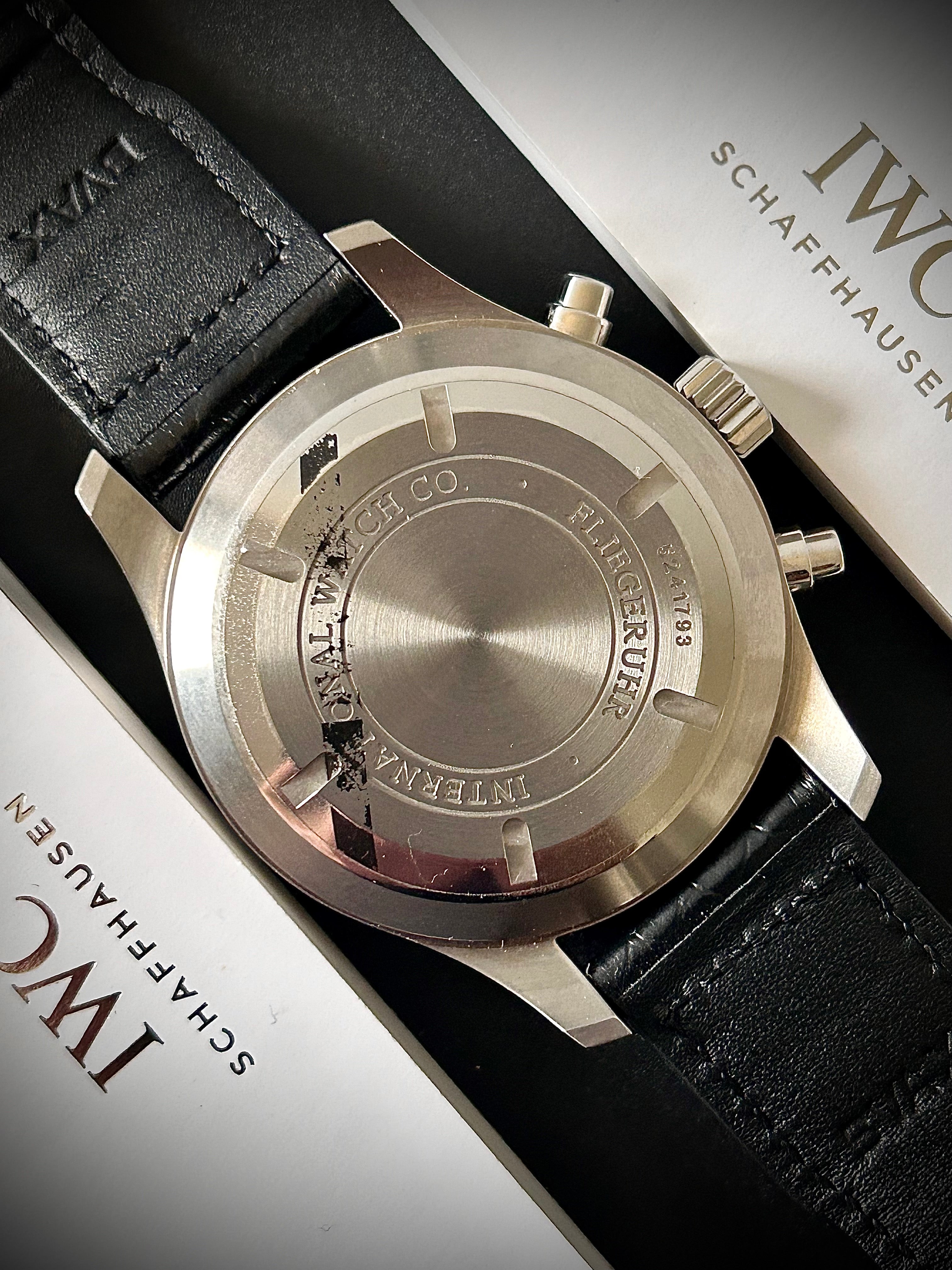 2014 IWC PILOT CHRONOGRAPH, IW377701, BOX AND PAPERS, INC GST