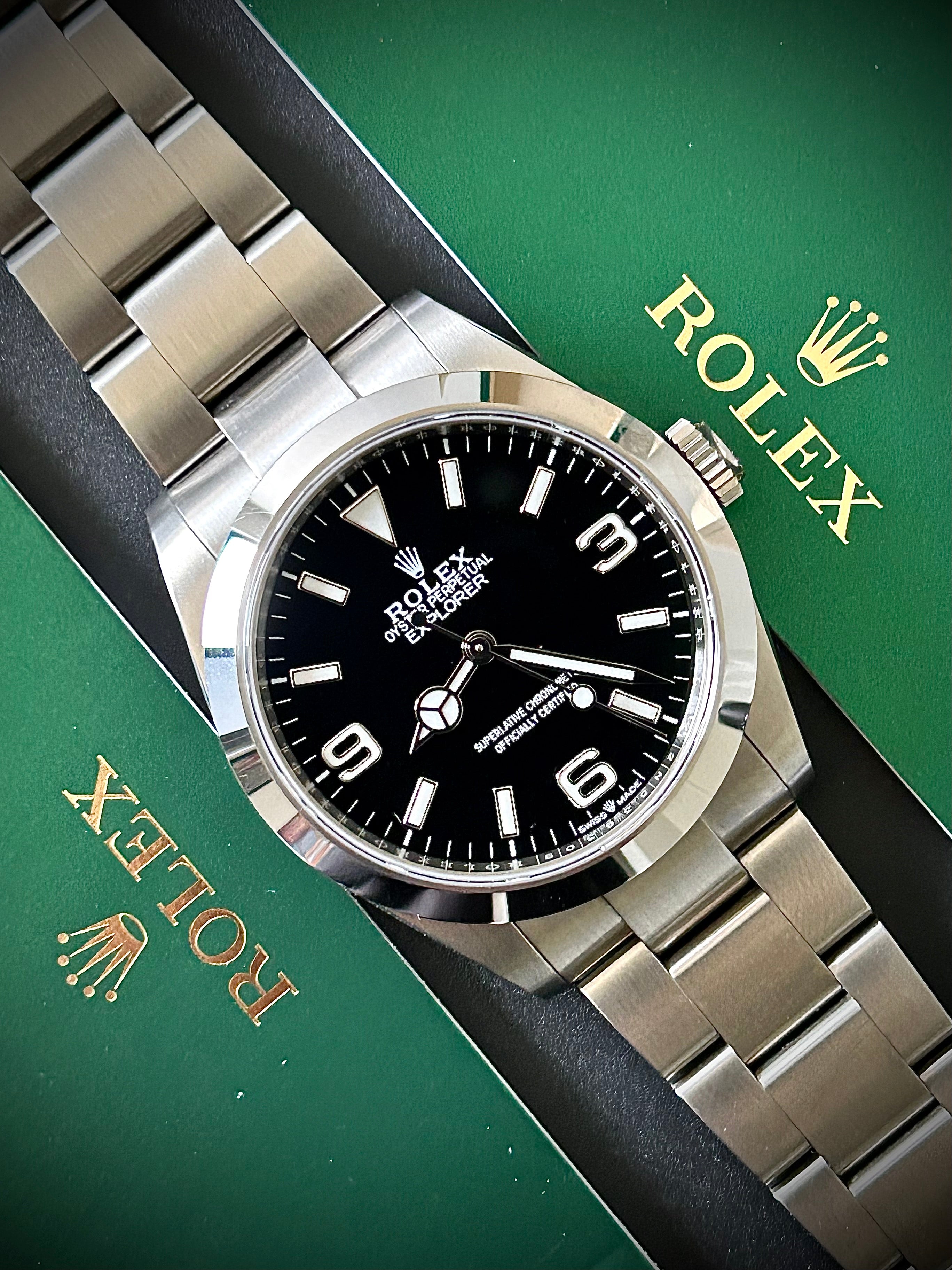 2024 ROLEX EXPLORER 40, 224270, FULL SET, INC GST