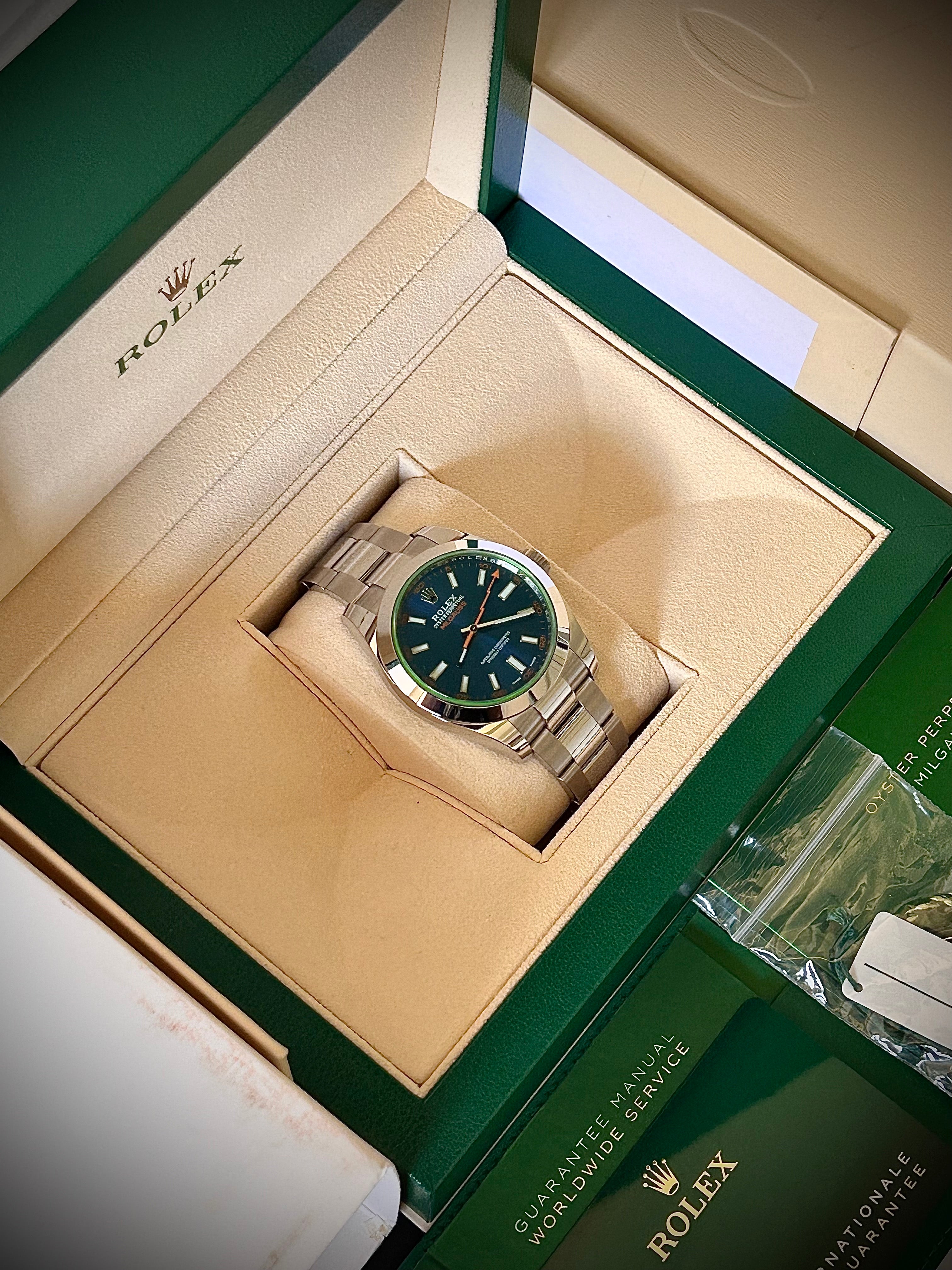 2022 ROLEX MILGAUSS, 116400GV, FULL SET, INC GST