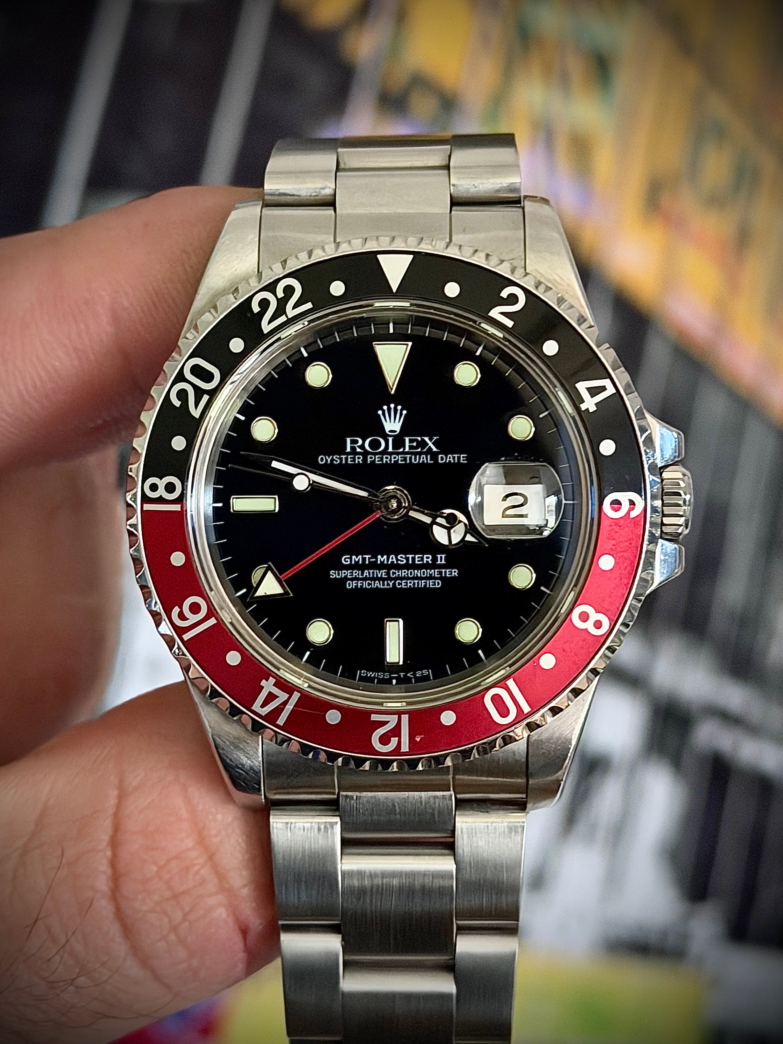 1991 ROLEX GMT-MASTER II “COKE”, 16710, WATCH ONLY, INC GST