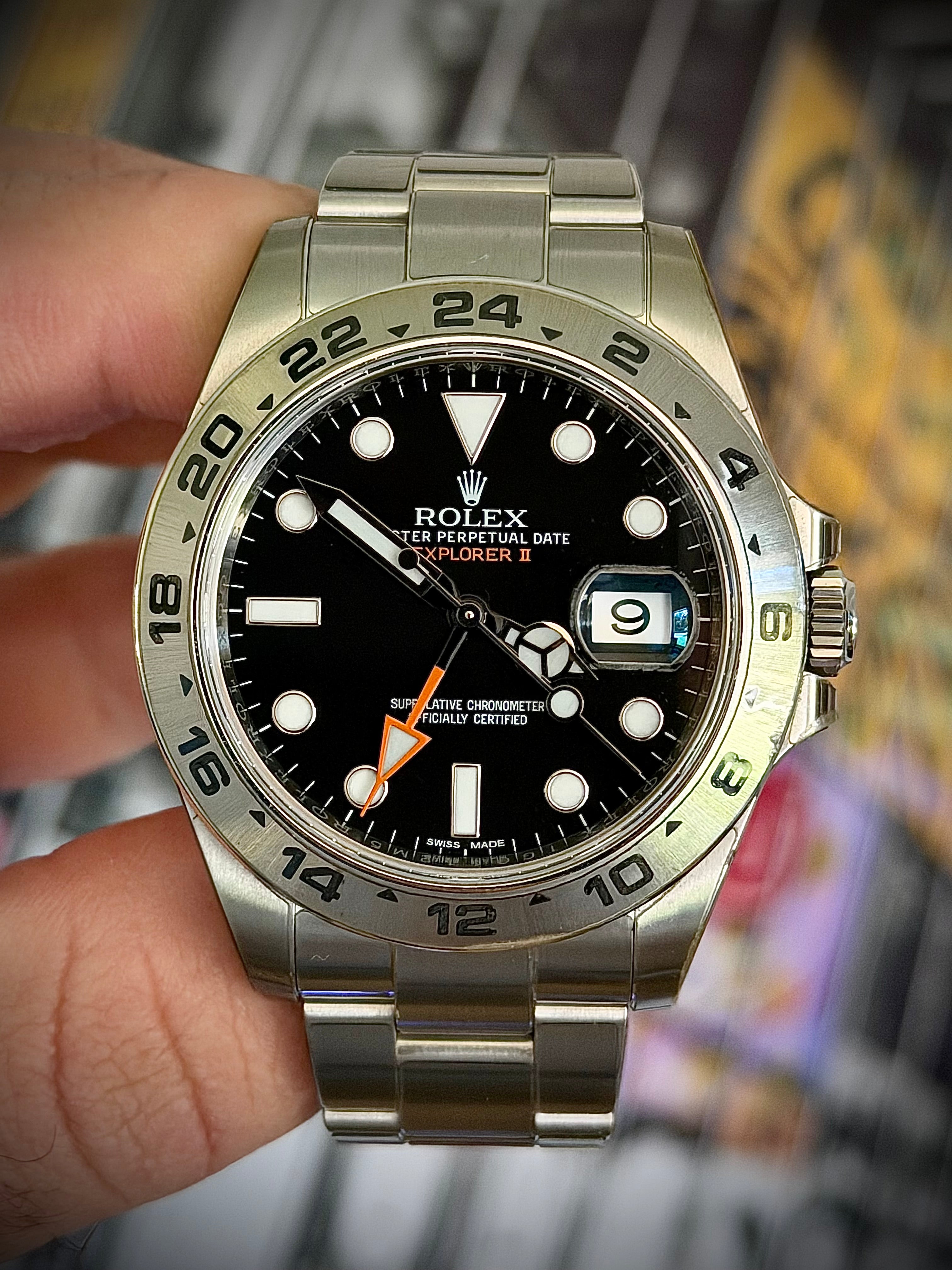 2020 ROLEX EXPLORER II, 216570, BLACK DIAL, FULL SET, NEW CARD, FULLY STICKERED, INC GST