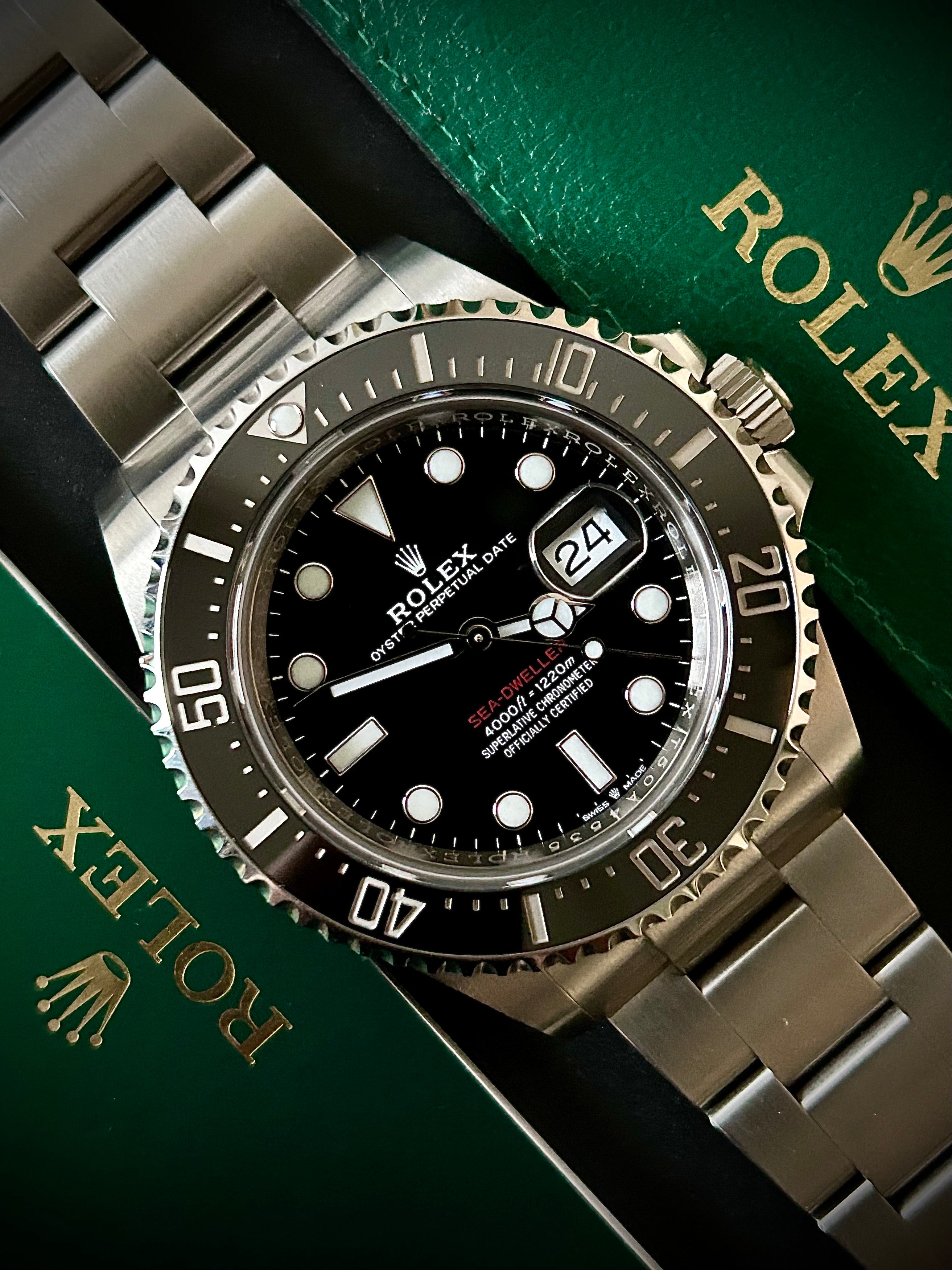 2020 ROLEX SEA DWELLER, 126600, BOX AND PAPERS, INC GST