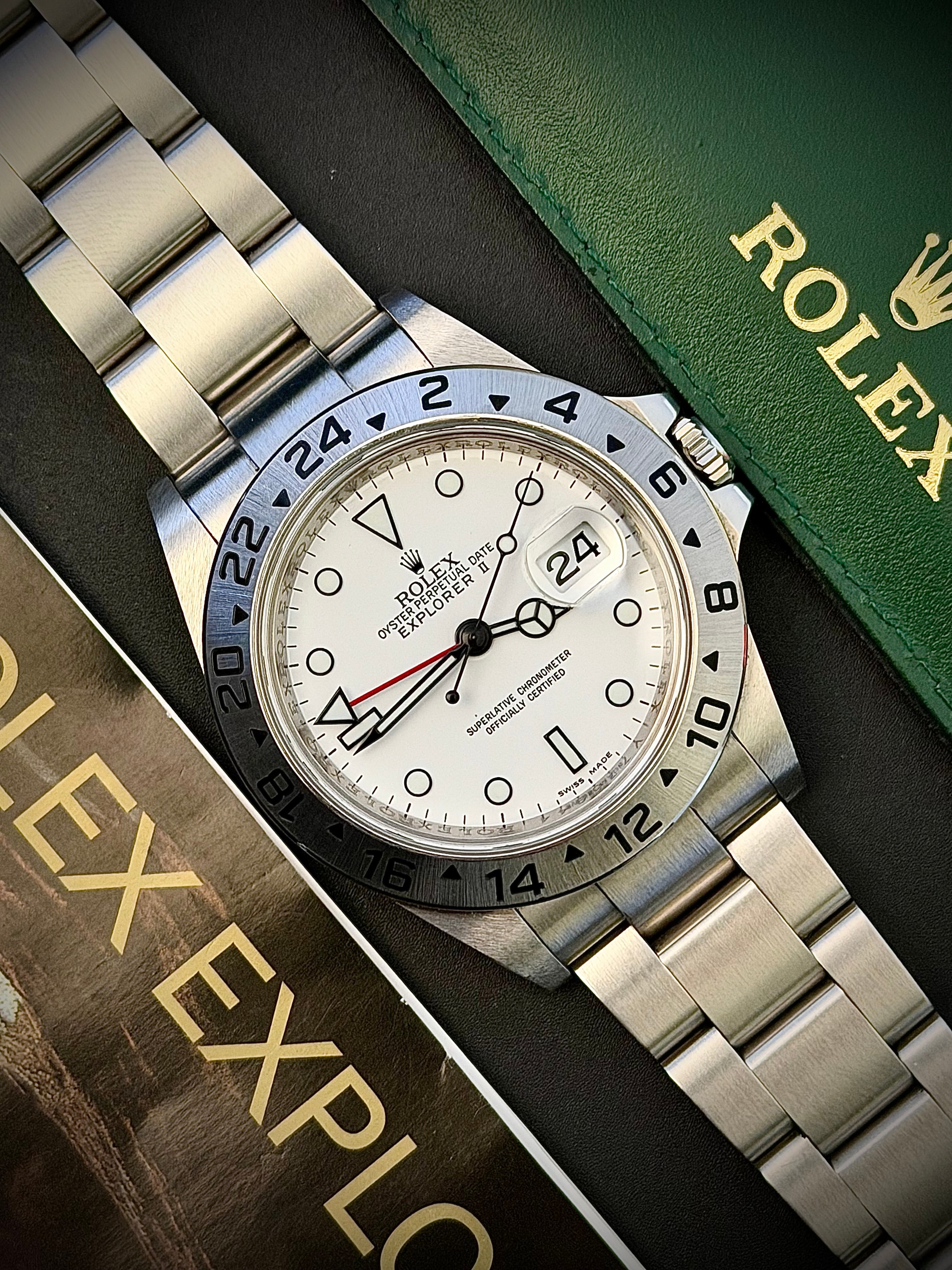 2011 ROLEX EXPLORER II “POLAR”, 16570, CALIBRE 3186, BOX, BOOKLETS & ORIGINAL AD INVOICE, INC GST