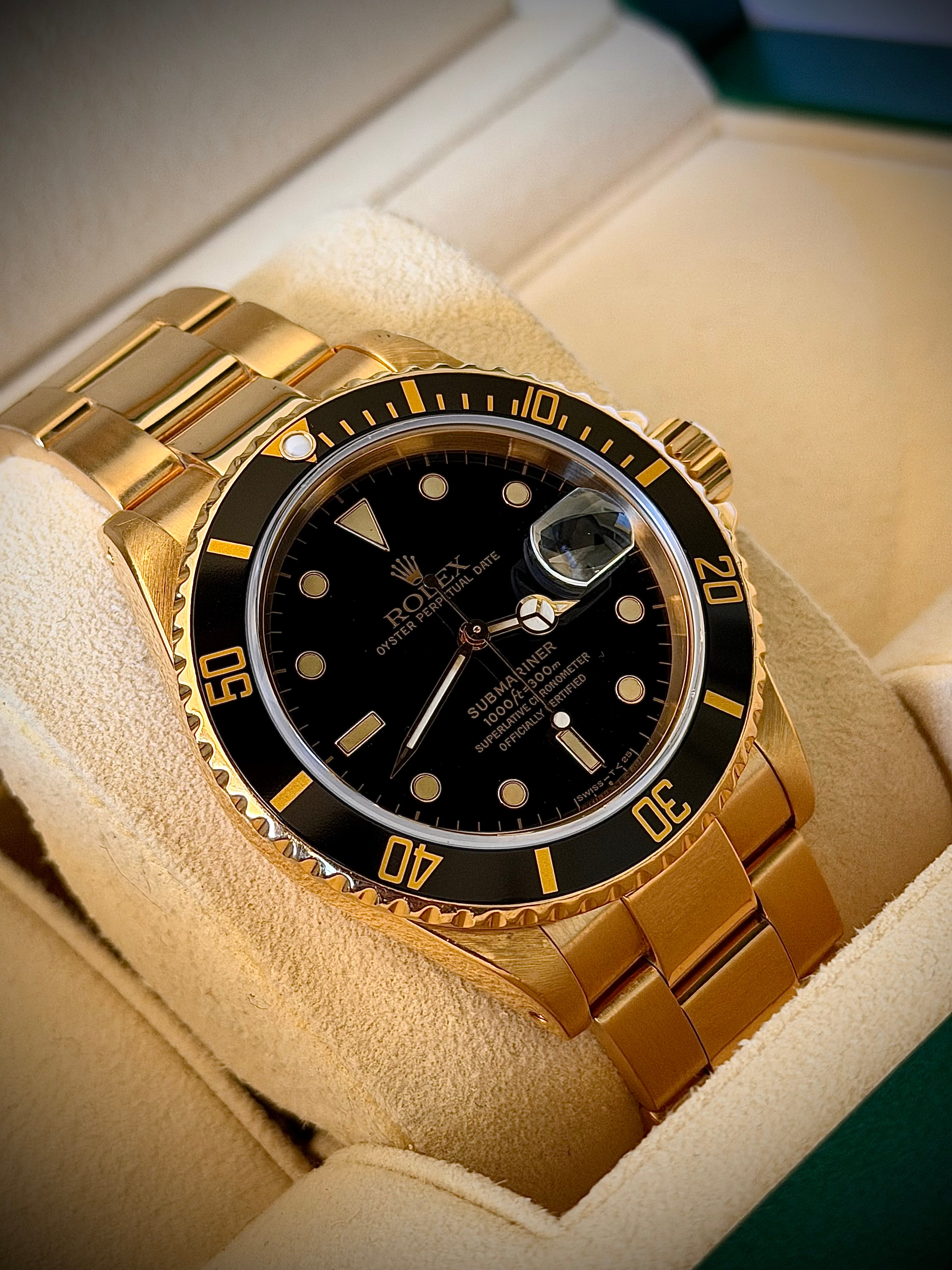 1991 ROLEX SUBMARINER, 16618, BOX & 2023 RSC SERVICE, INC GST