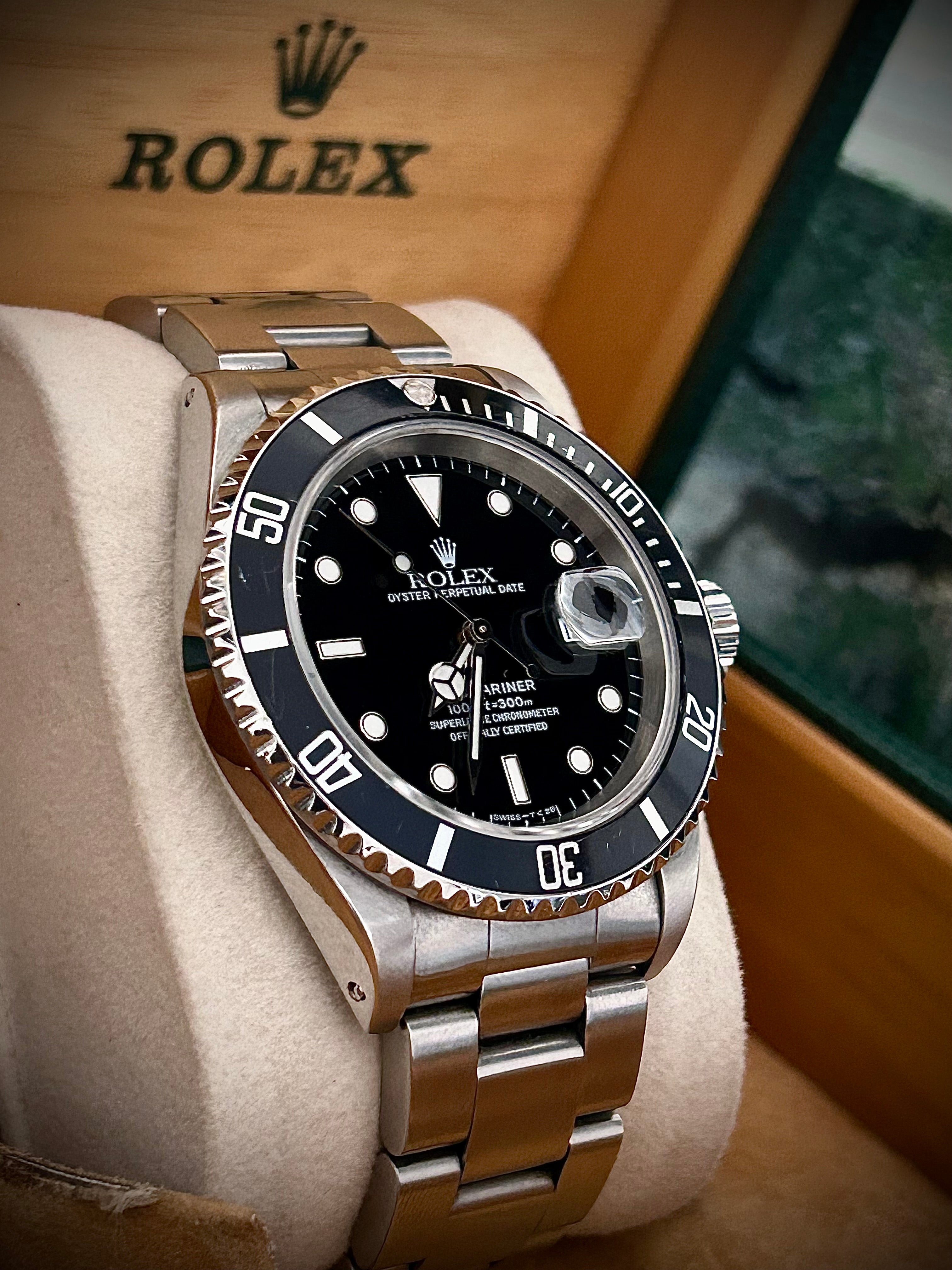 1996 ROLEX SUBMARINER DATE, 16610, FULL SET, INC GST