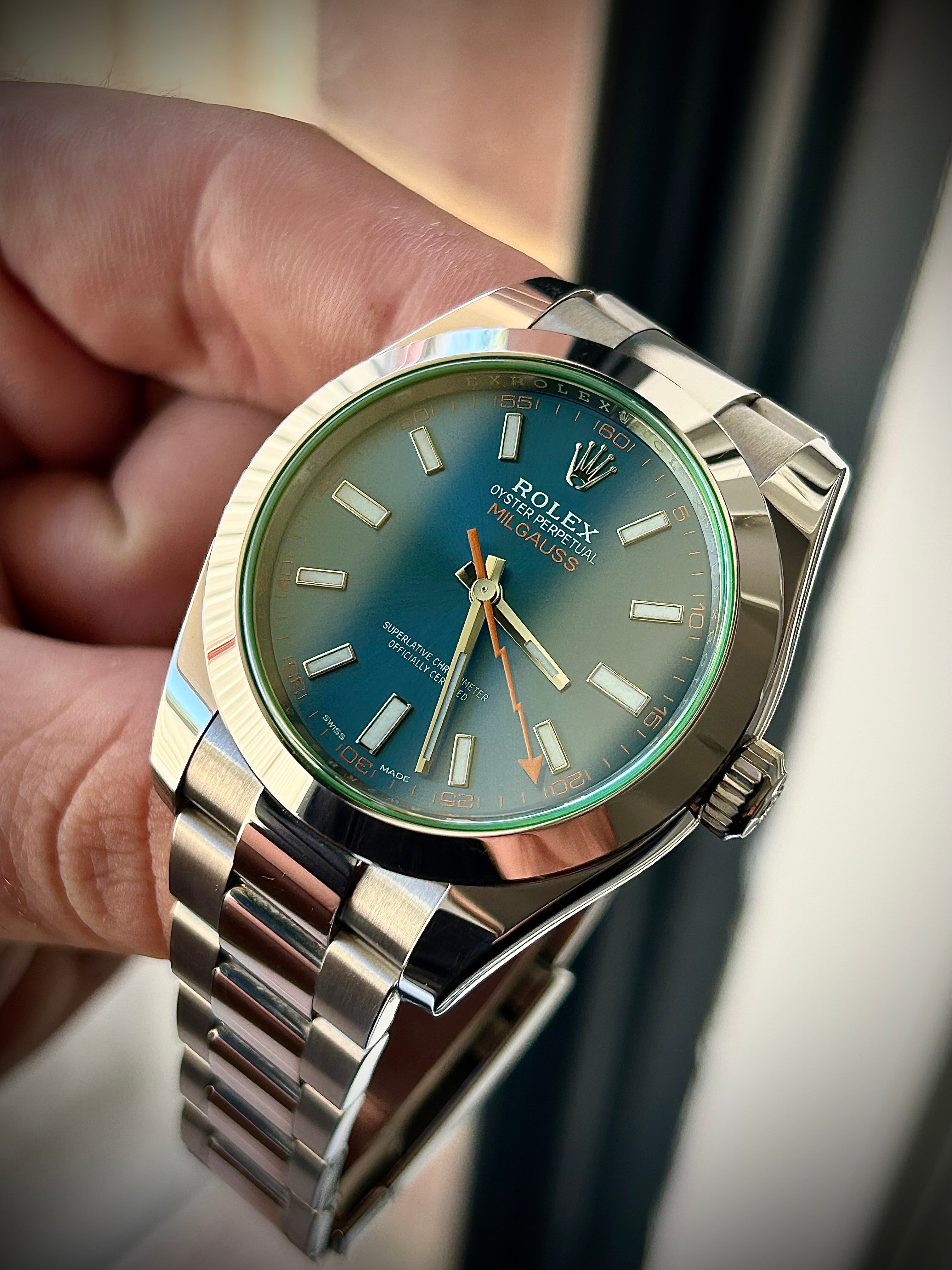 2021 ROLEX MILGAUSS, 116400GV, FULL SET, INC GST