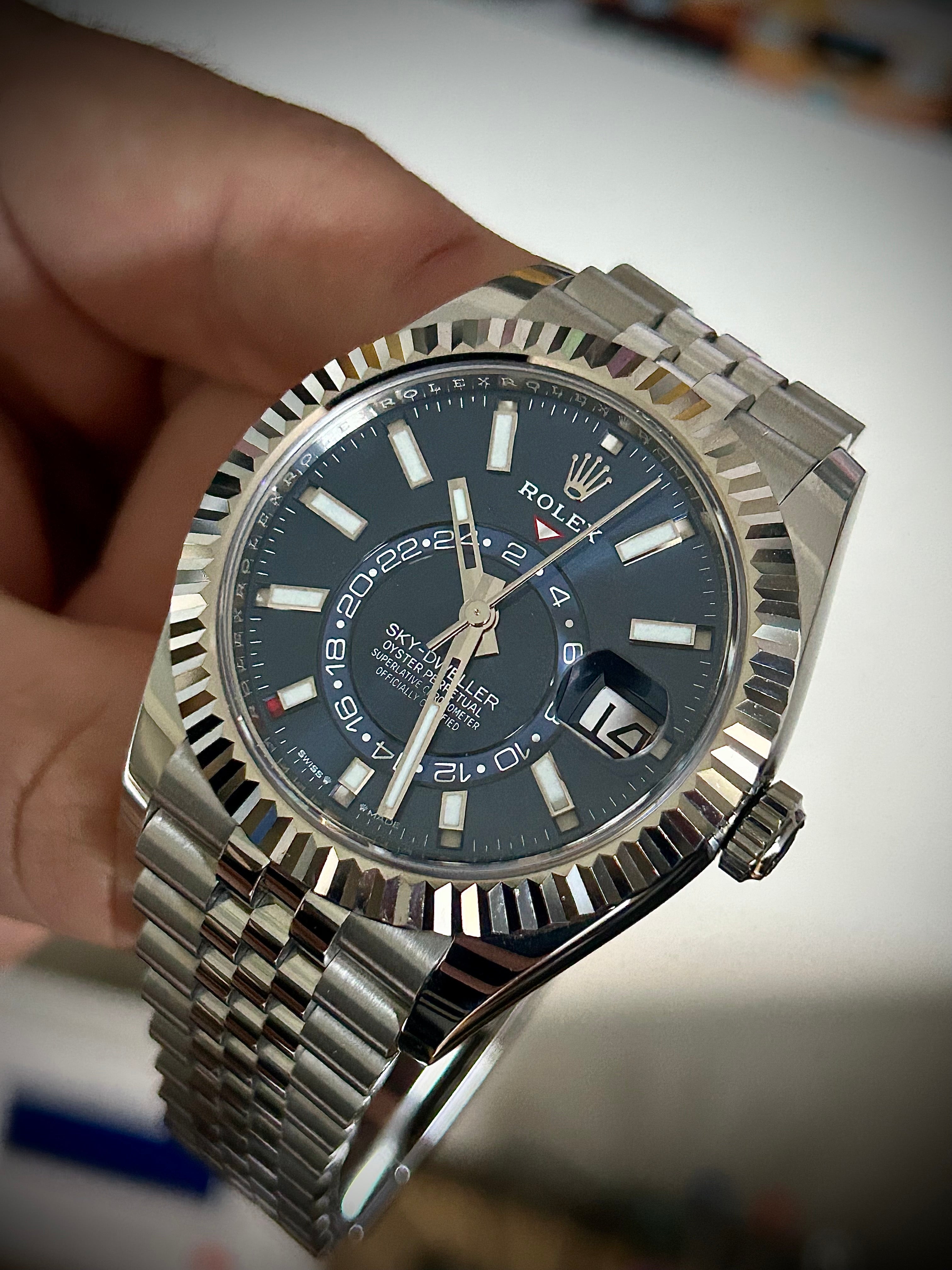 2023 ROLEX SKY DWELLER, BLUE DIAL, JUBILEE, 336934, FULL SET, INC GST