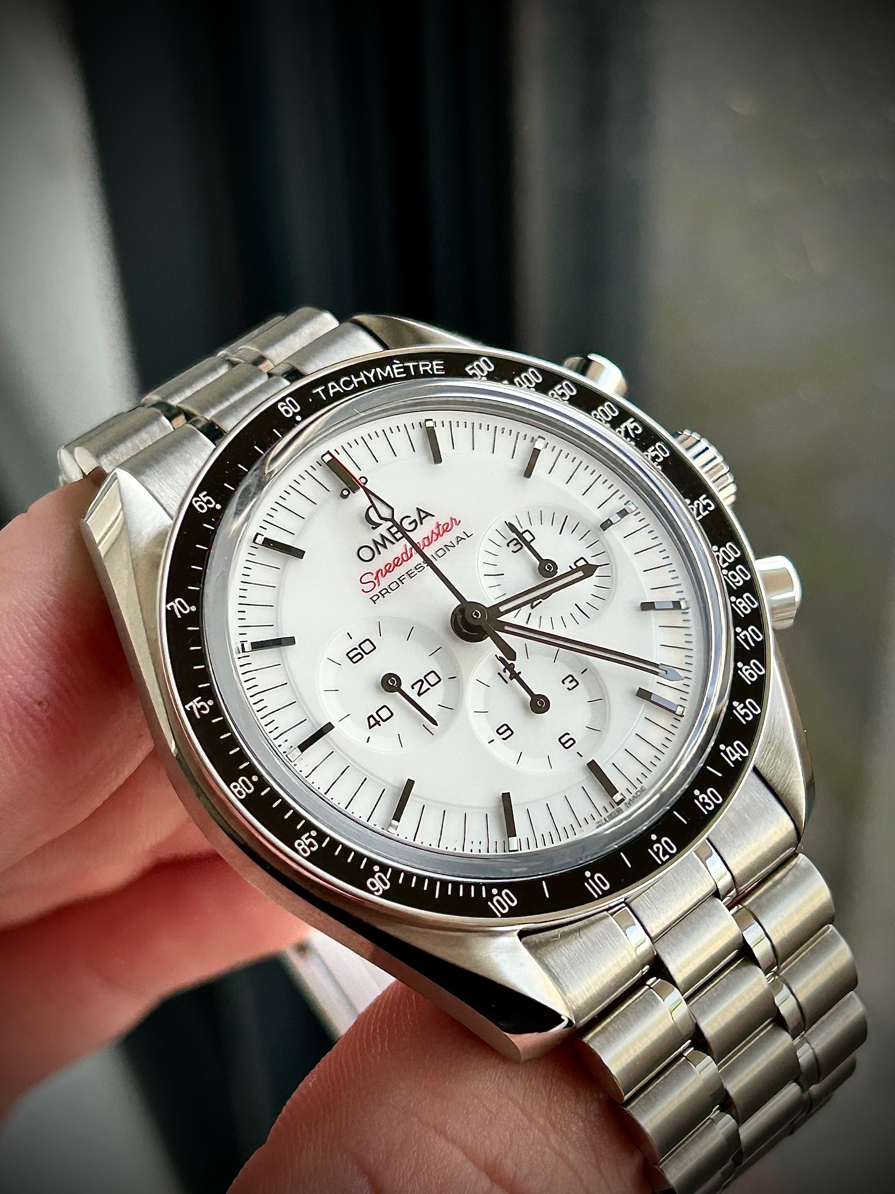 2024 OMEGA SPEEDMASTER WHITE DIAL, FULL SET, INC GST