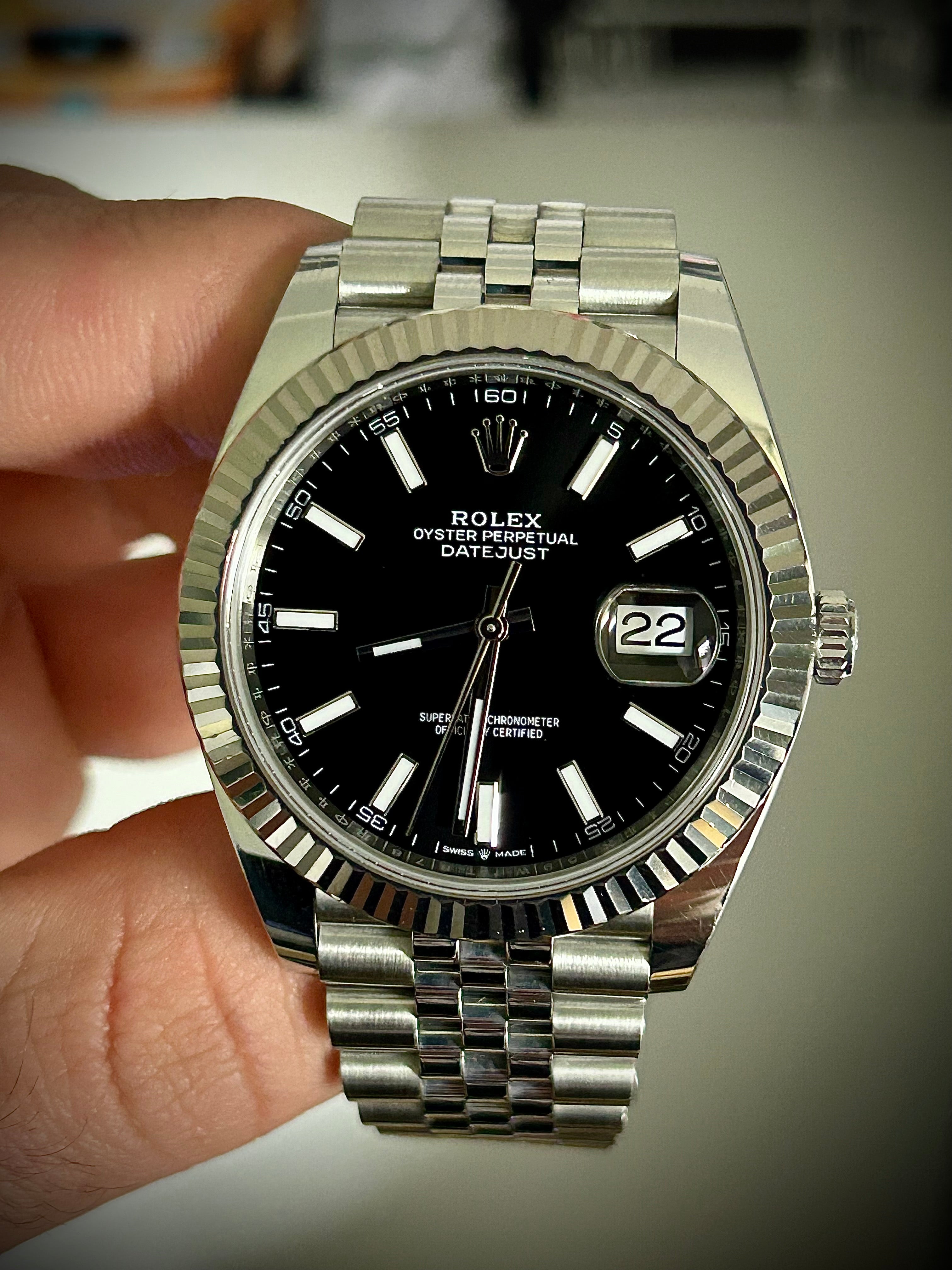 2020 ROLEX DATEJUST 41, BLACK DIAL, 126334, FULL SET, INC GST