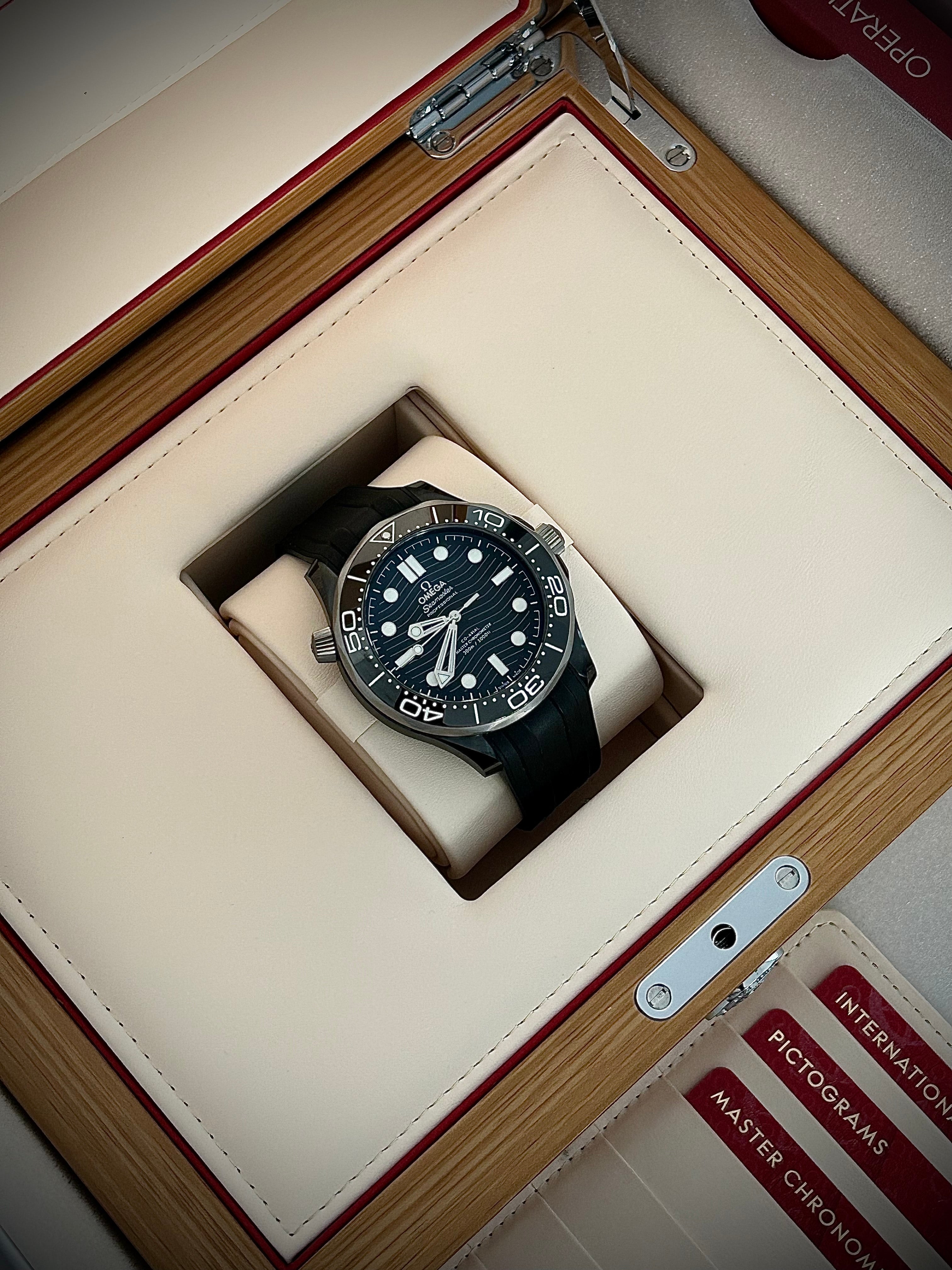 2023 OMEGA SEAMASTER 300 CERAMIC, FULL SET, INC GST