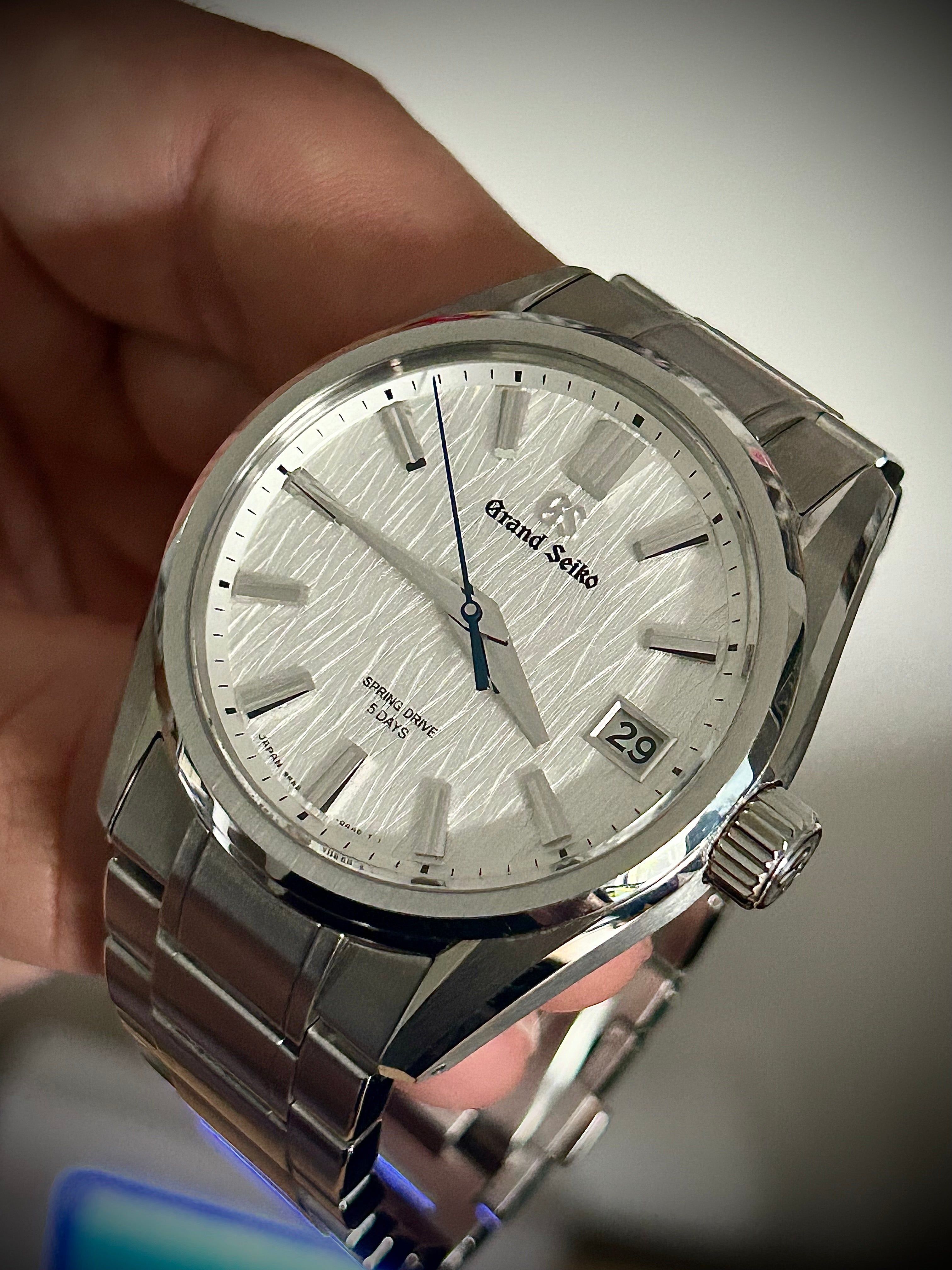 2024 GRAND SEIKO EVOLUTION 9 SPRING DRIVE, WHITE BIRCH, SLGA009, FULL SET, INC GST