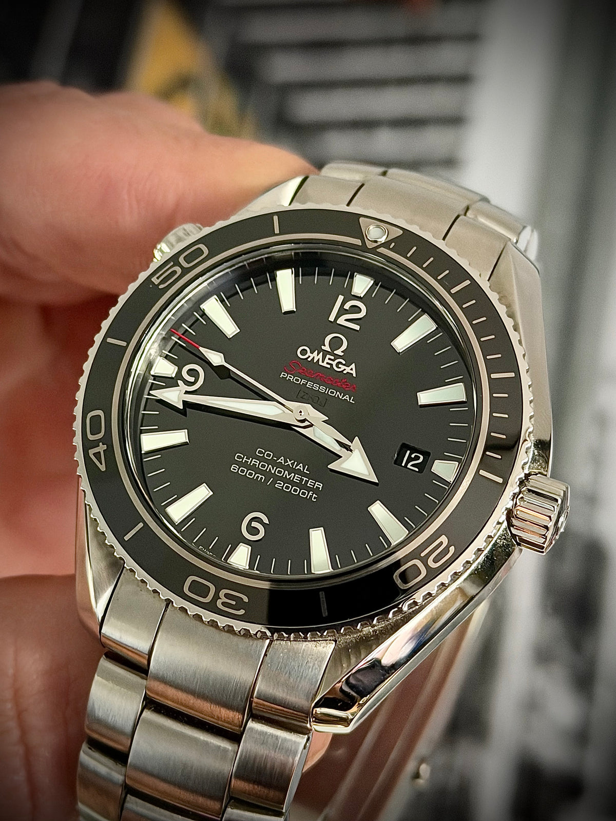2010 OMEGA SEAMASTER PLANET OCEAN 600M “LIQUIDMETAL” LIMITED EDITION, 222.30.42.20.01.001, FULL SET, EXCELLENT CONDITION, INC GST