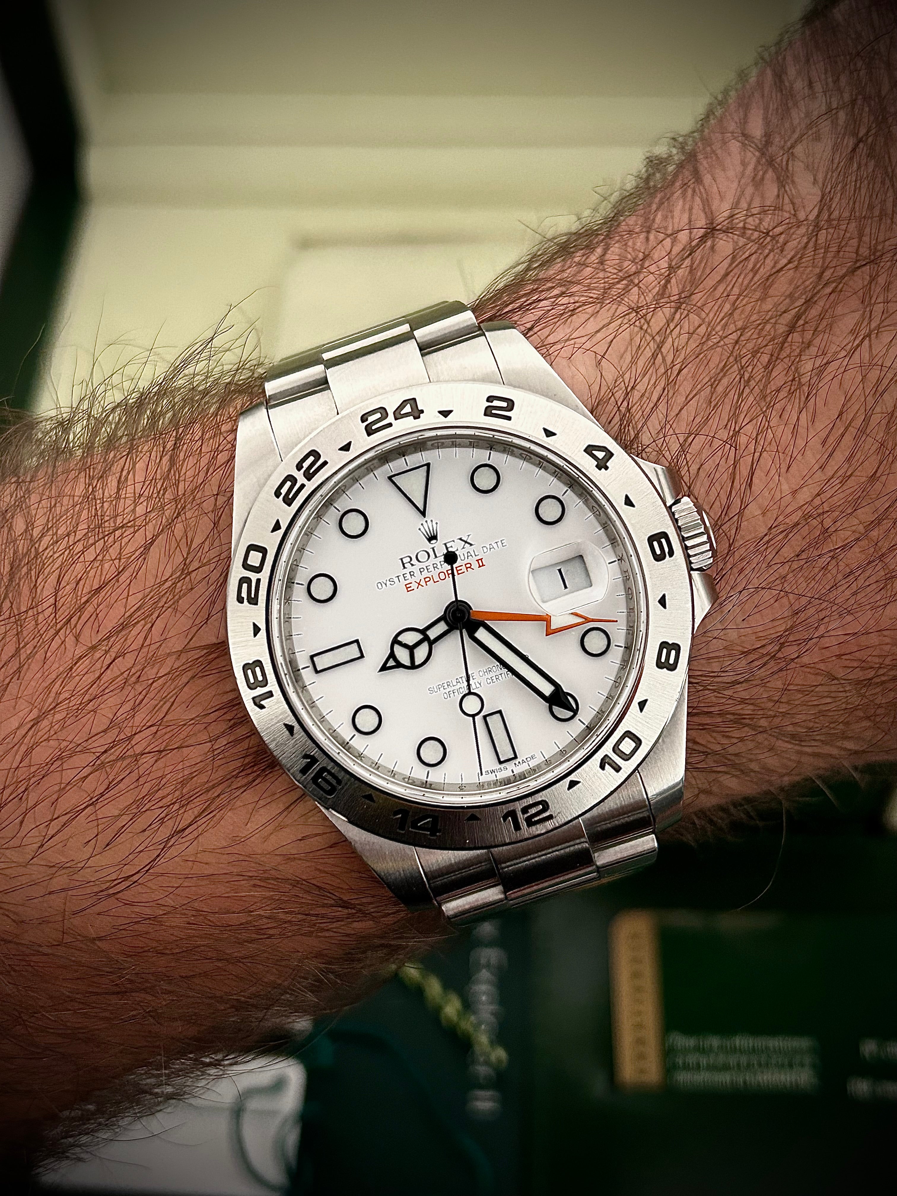 2012 ROLEX EXPLORER II “POLAR” 216570, FULL SET, INC GST