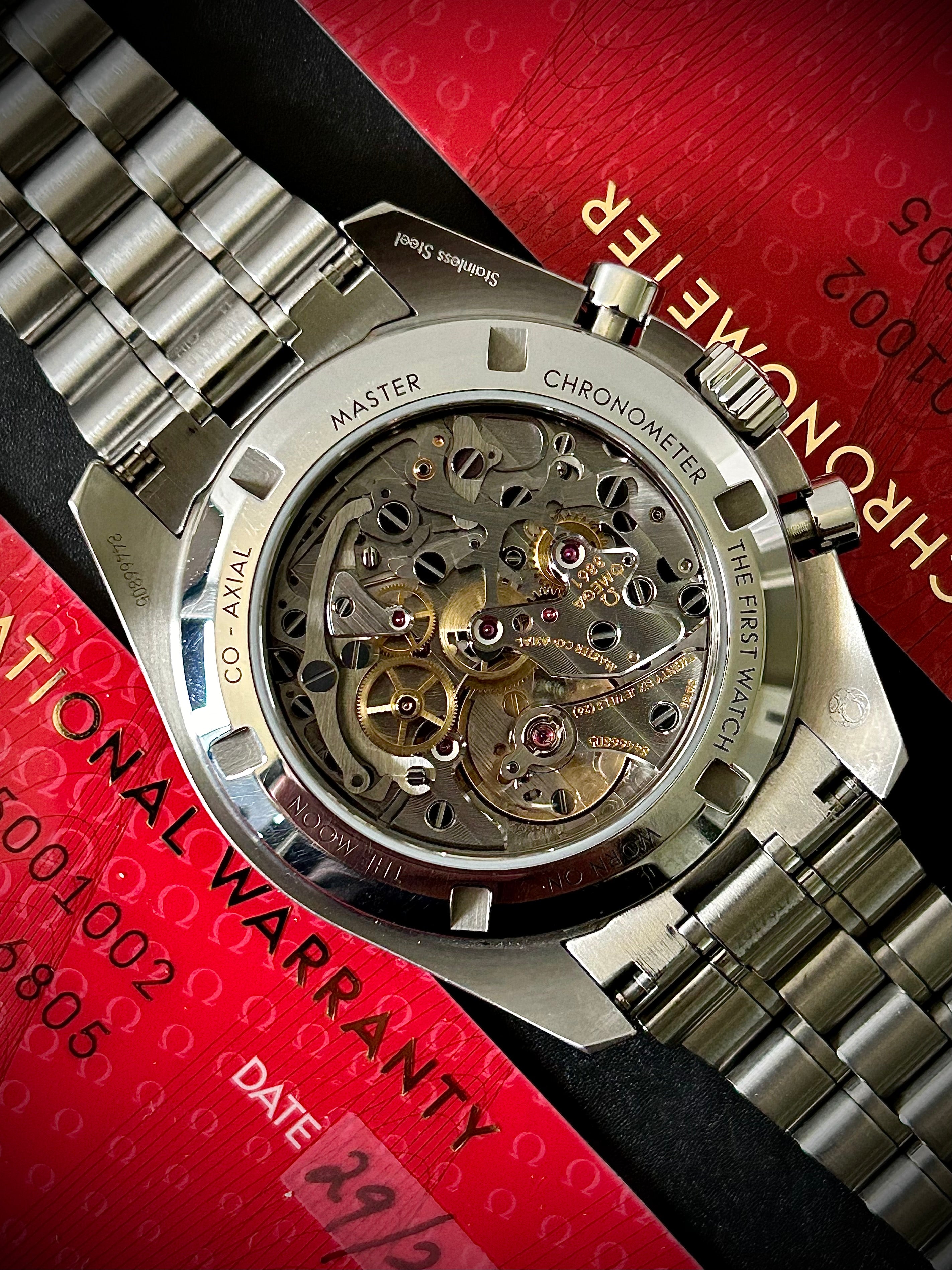 2024 OMEGA SPEEDMASTER PROFESSIONAL, SAPPHIRE SANDWICH , BOX AND PAPERS, INC GST