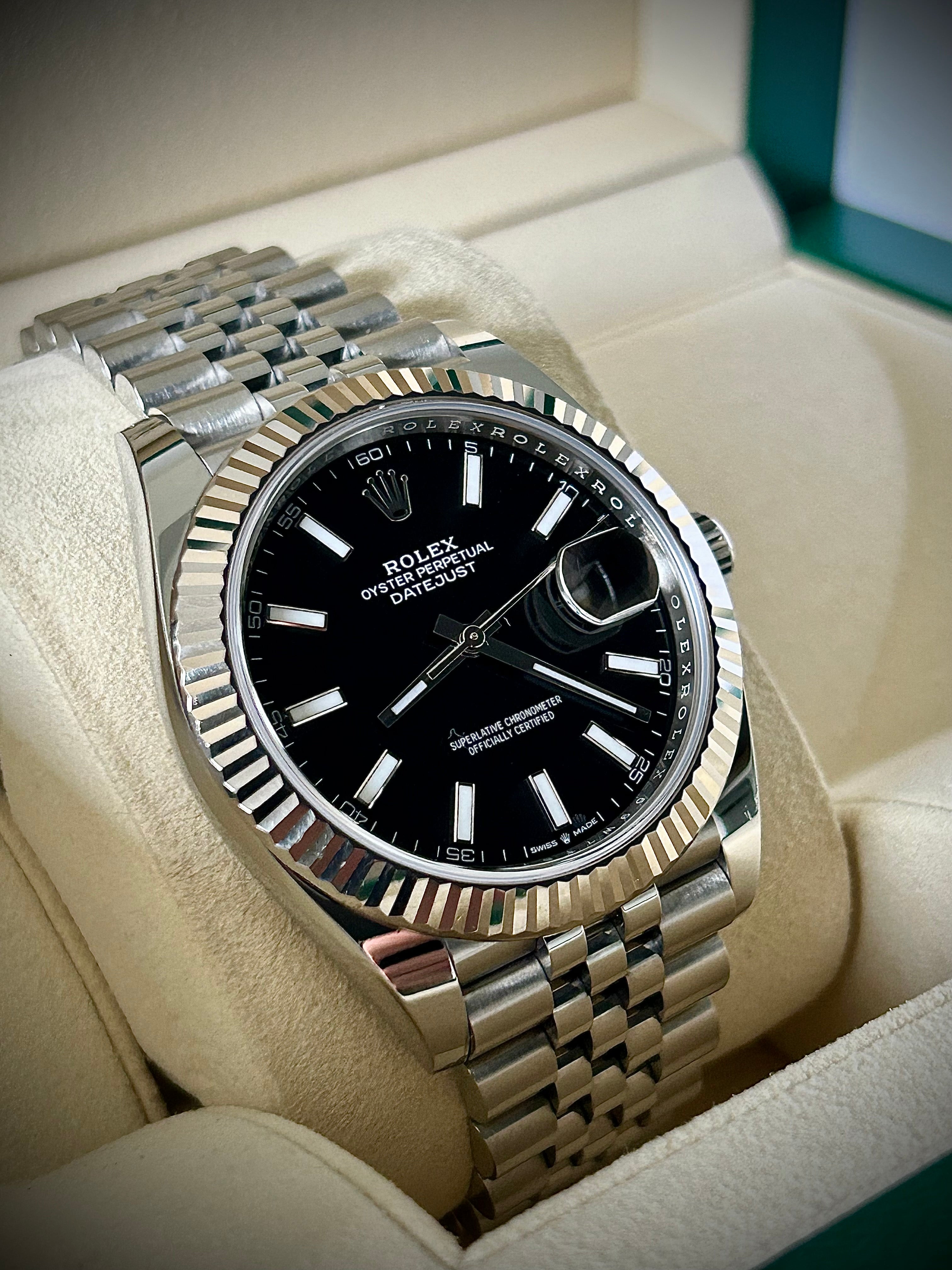 2020 ROLEX DATEJUST 41, BLACK DIAL, 126334, FULL SET, INC GST