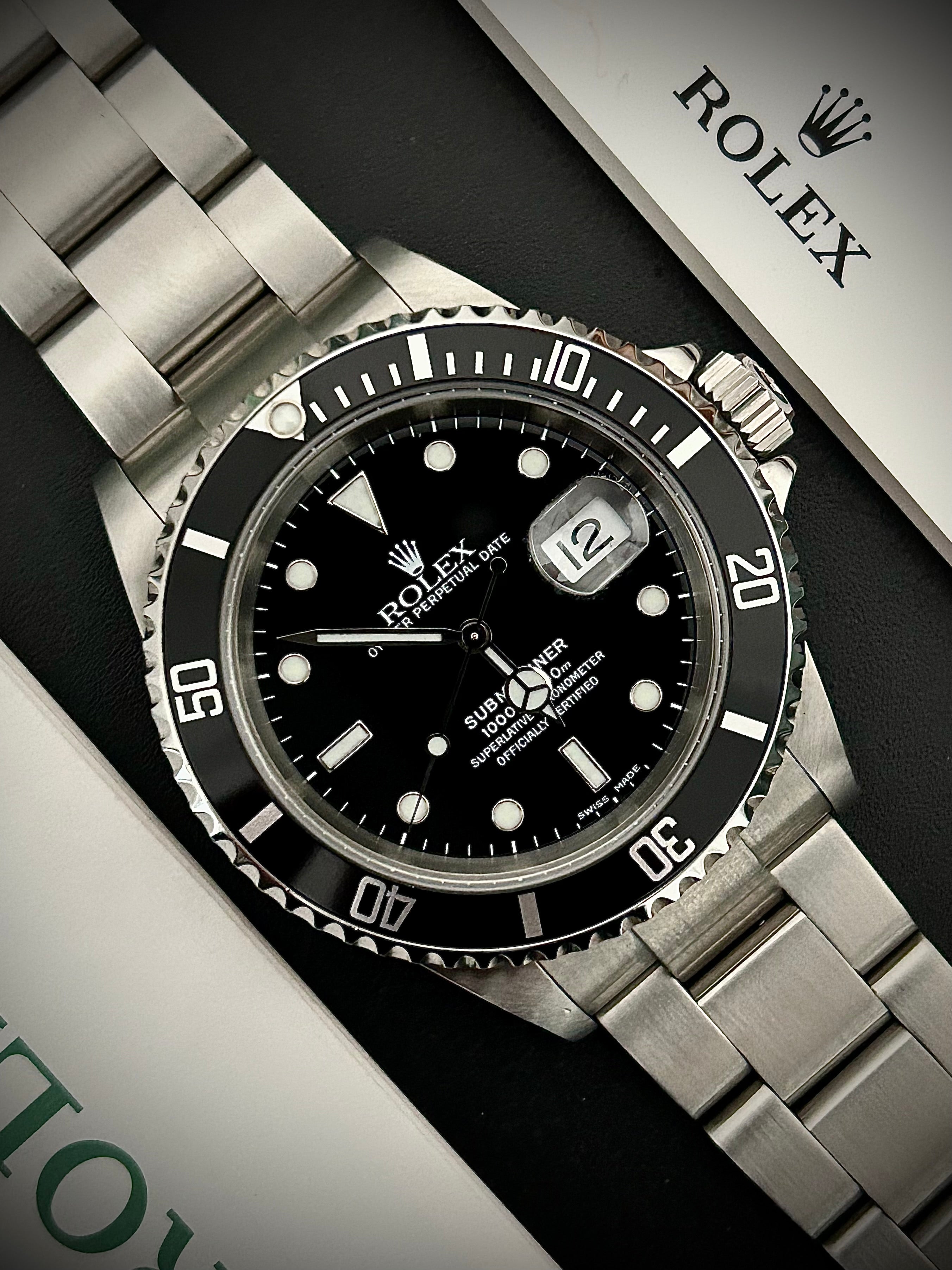 2005 ROLEX SUBMARINER DATE, 16610, FULL SET, RSC, INC GST