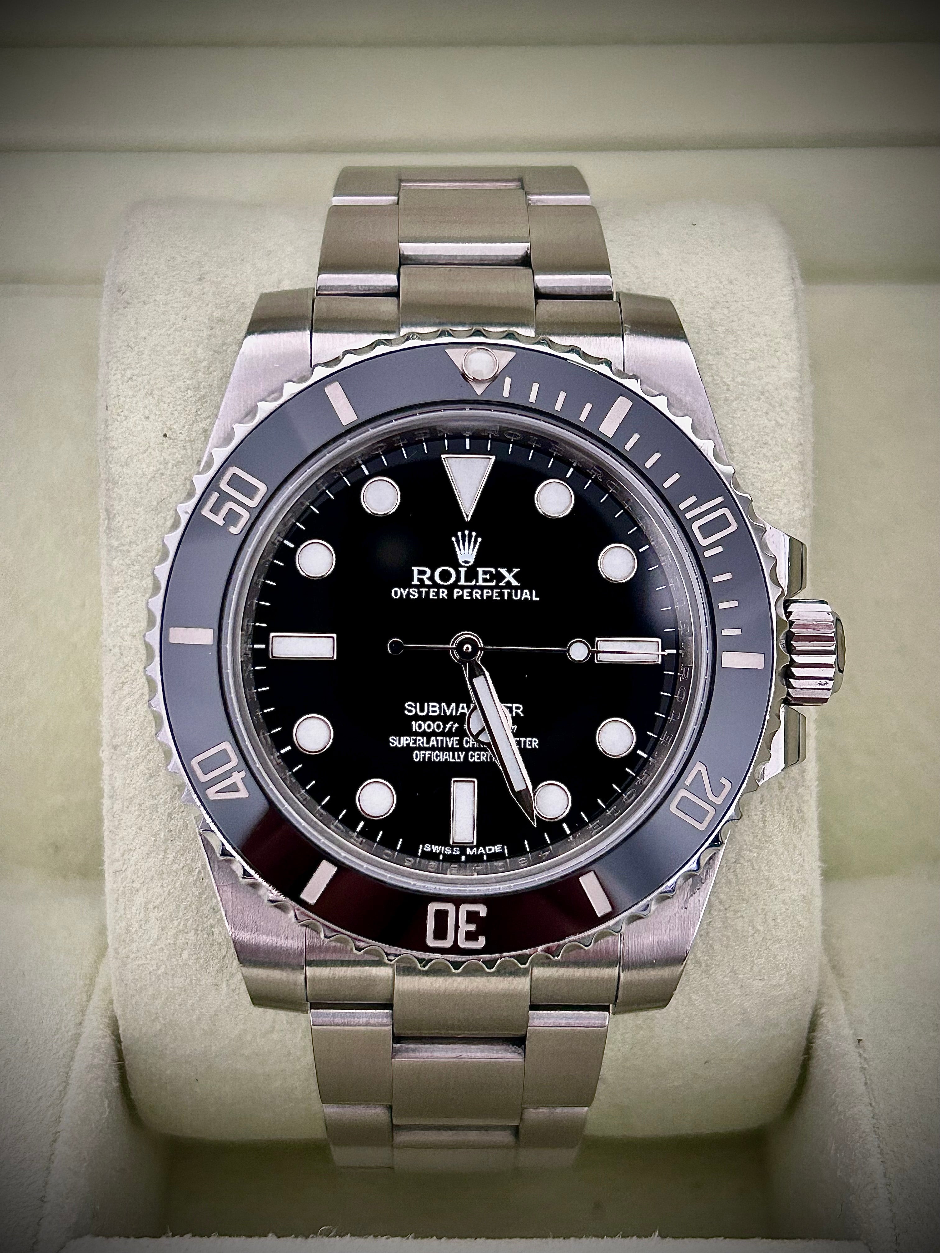 2013 ROLEX SUBMARINER NO DATE, 114060, FULL SET, INC GST