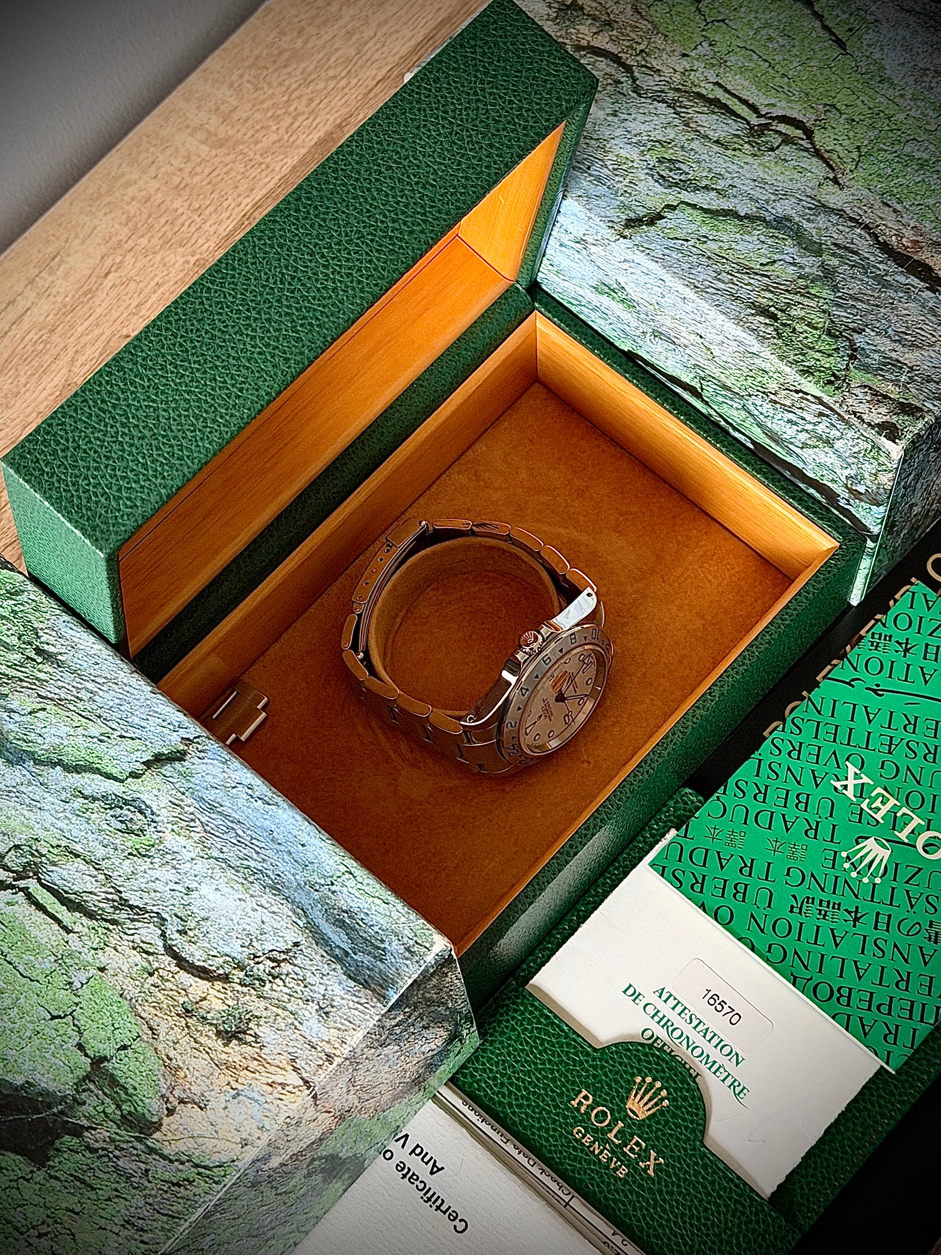 2002 ROLEX EXPLORER II, 16570, FULL SET, INC GST