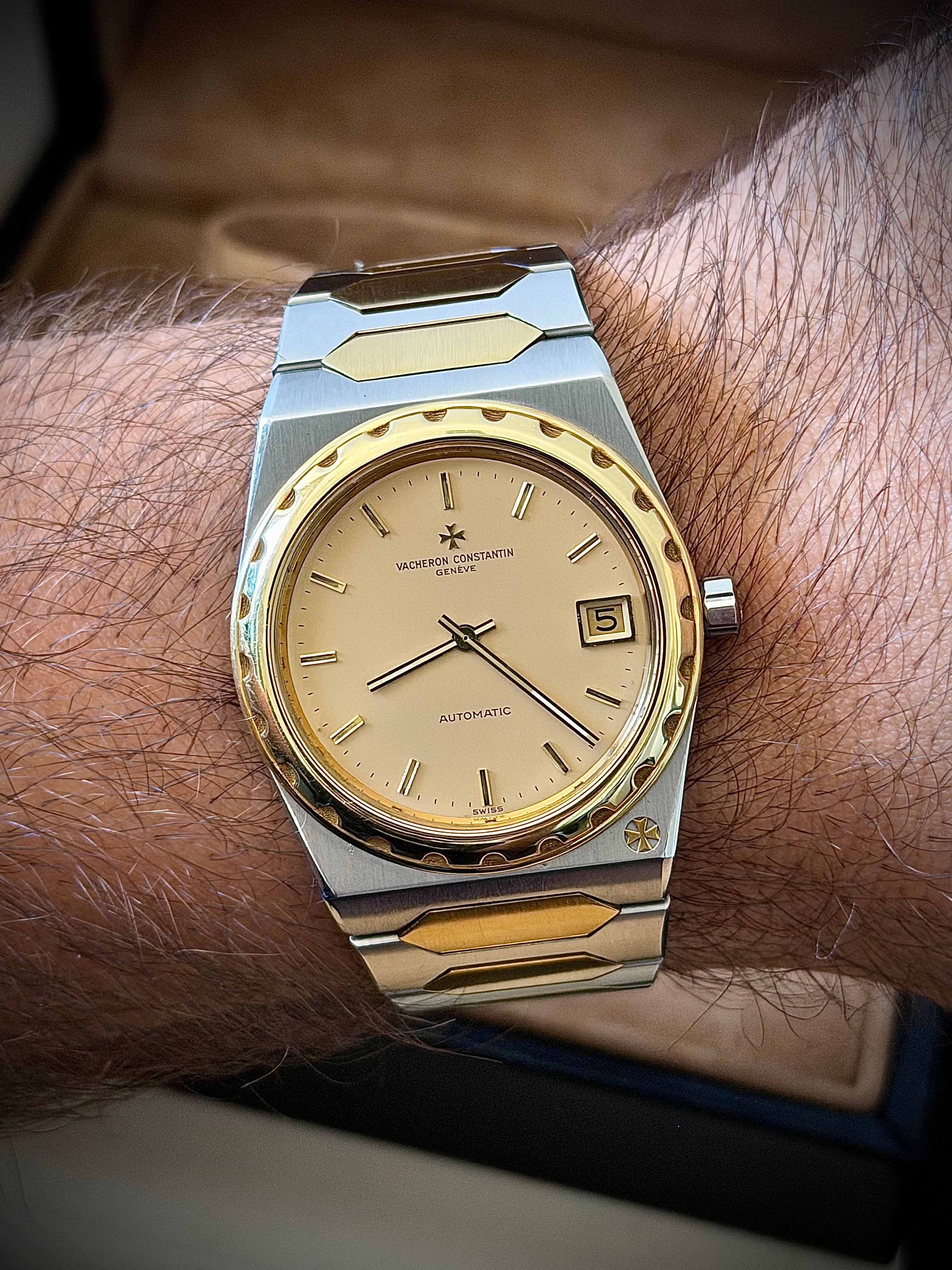 CIRCA 1982 VACHERON CONSTANTIN 222 JUMBO, 44018/411, TWO-TONE, CHAMPAGNE DIAL, LIMITED TO 100, WATCH & BOX, INC GST