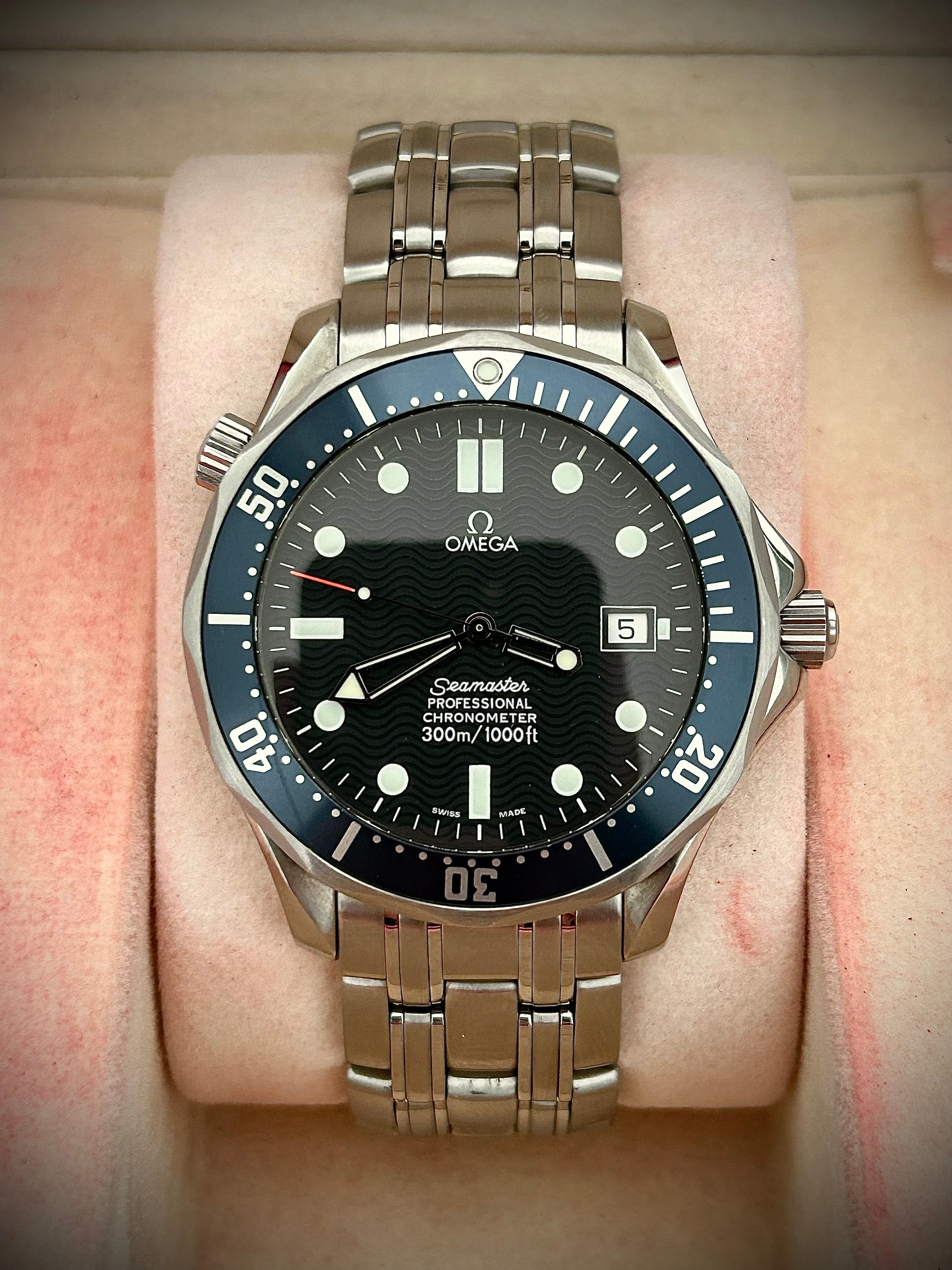 1999 OMEGA SEAMASTER 300, BOND, 2531.80, FULL SET, INC GST