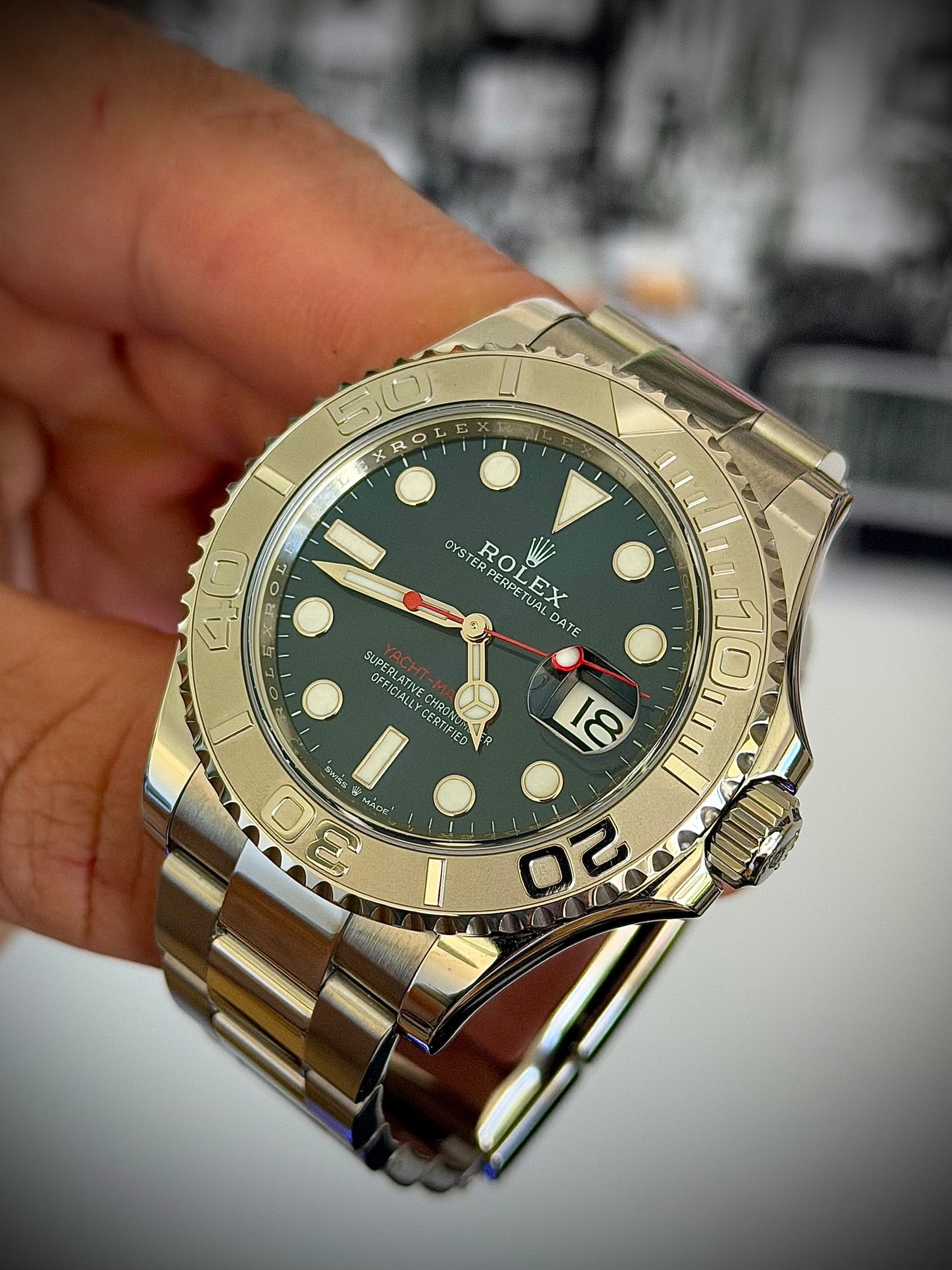 2023 ROLEX YACHT-MASTER 40, BLUE DIAL, 126622, BOX AND PAPERS, INC GST