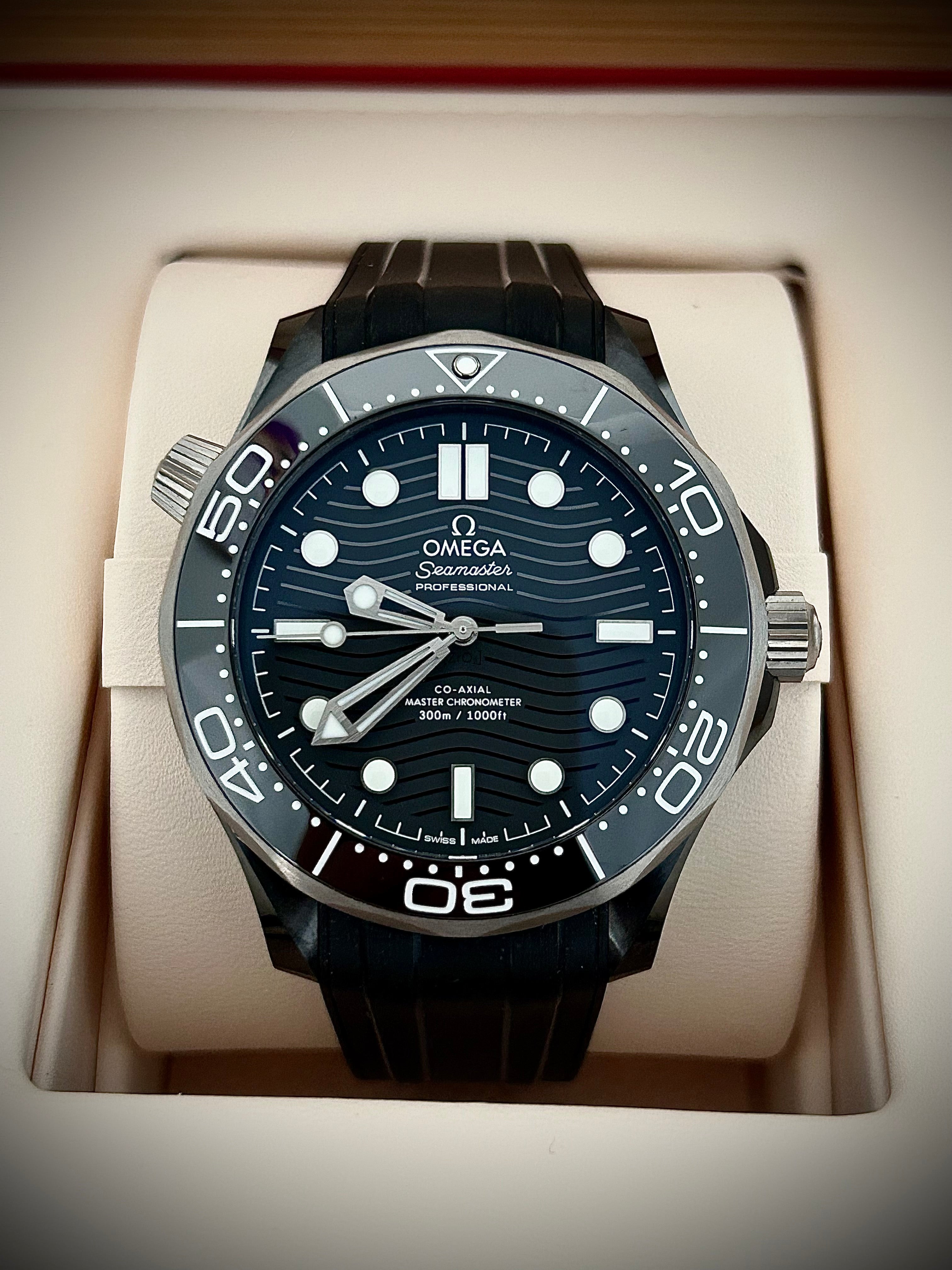 2023 OMEGA SEAMASTER 300 CERAMIC, FULL SET, INC GST