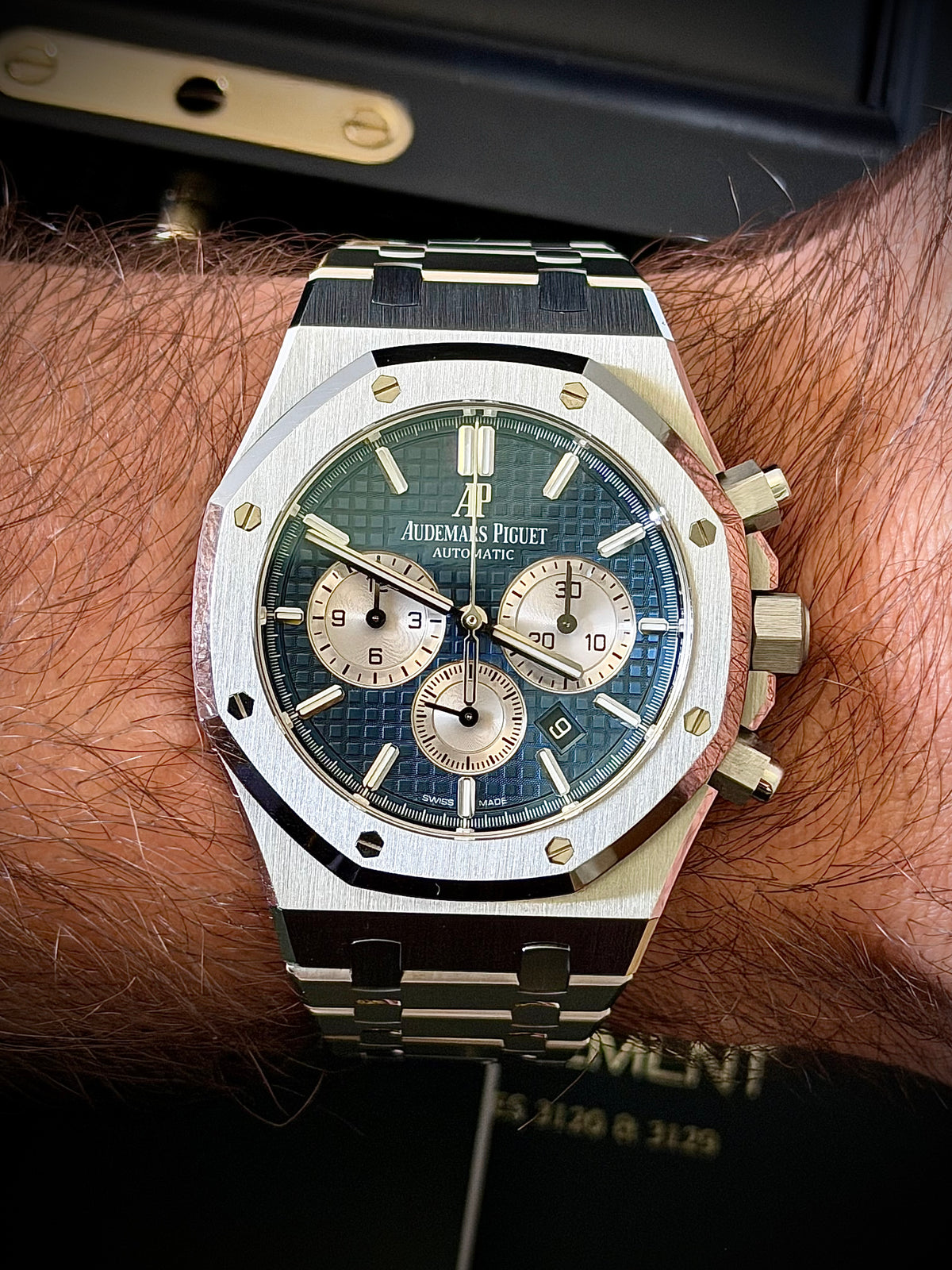 2020 AUDEMARS PIGUET ROYAL OAK SELFWINDING CHRONOGRAPH, 26331ST.OO.1220ST.01, BLUE DIAL, FULL SET, INC GST