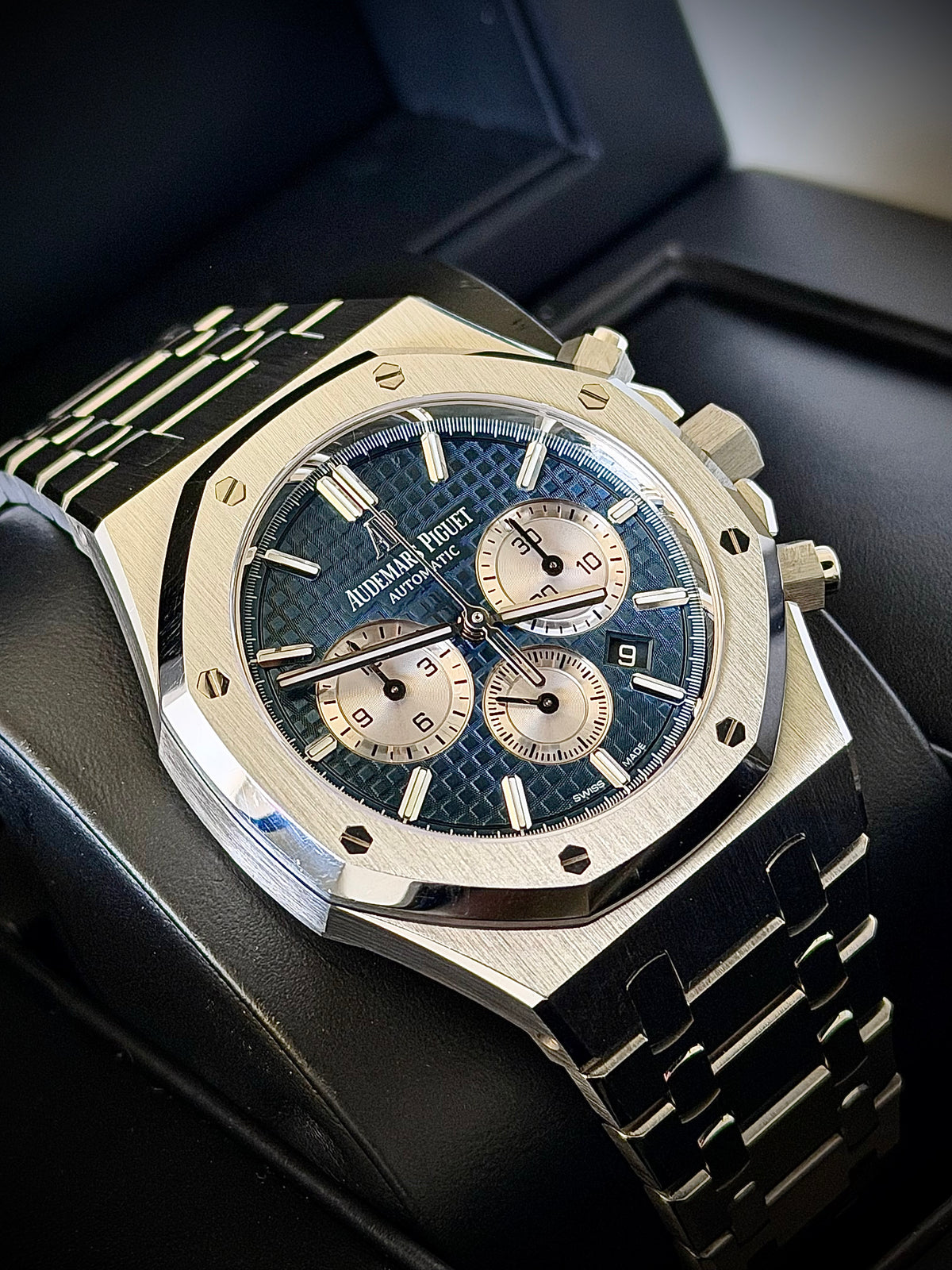 2020 AUDEMARS PIGUET ROYAL OAK SELFWINDING CHRONOGRAPH, 26331ST.OO.1220ST.01, BLUE DIAL, FULL SET, INC GST