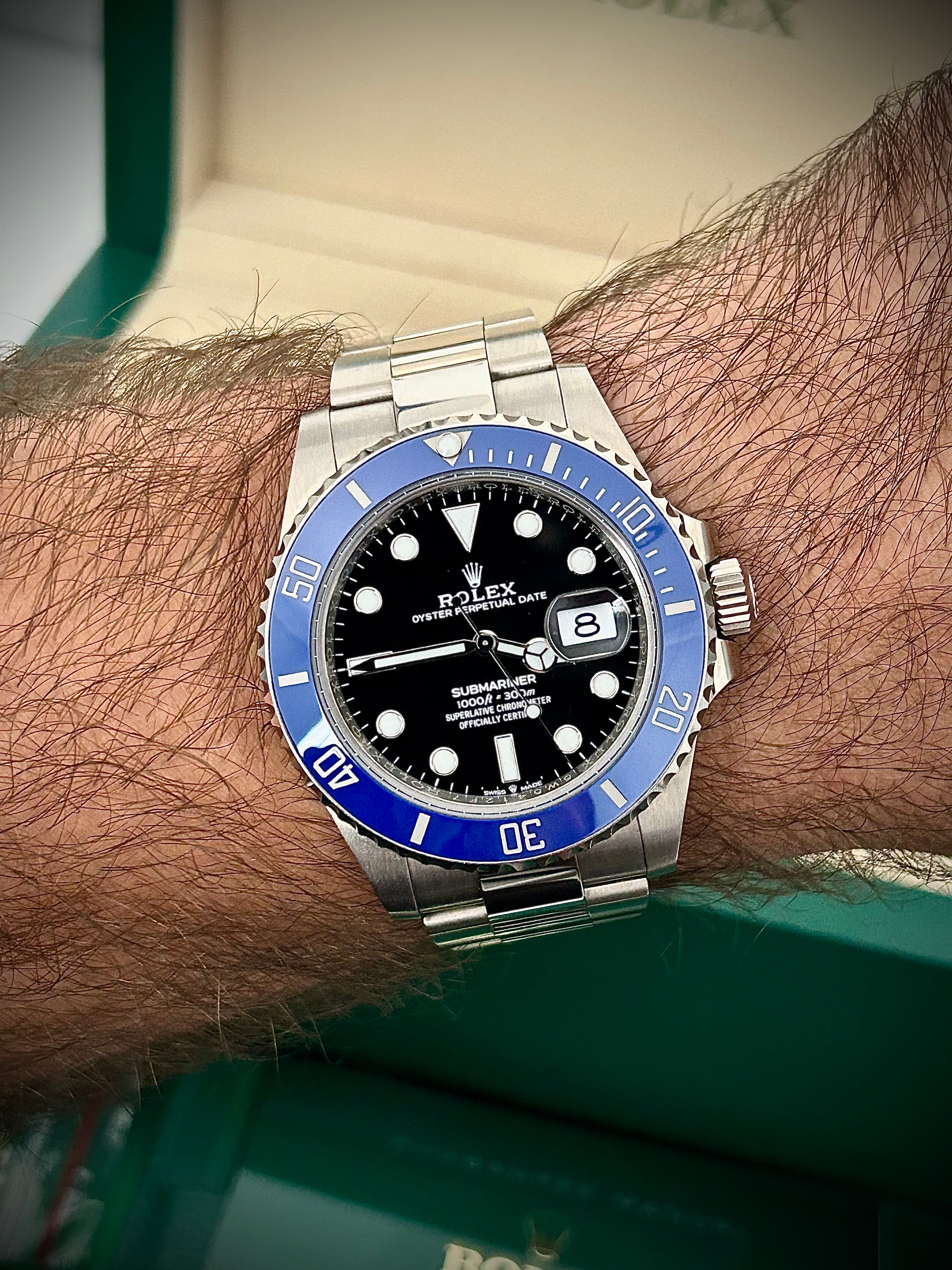 2022 ROLEX SUBMARINER DATE, 126619LB, COOKIE MONSTER, FULL SET, INC GST