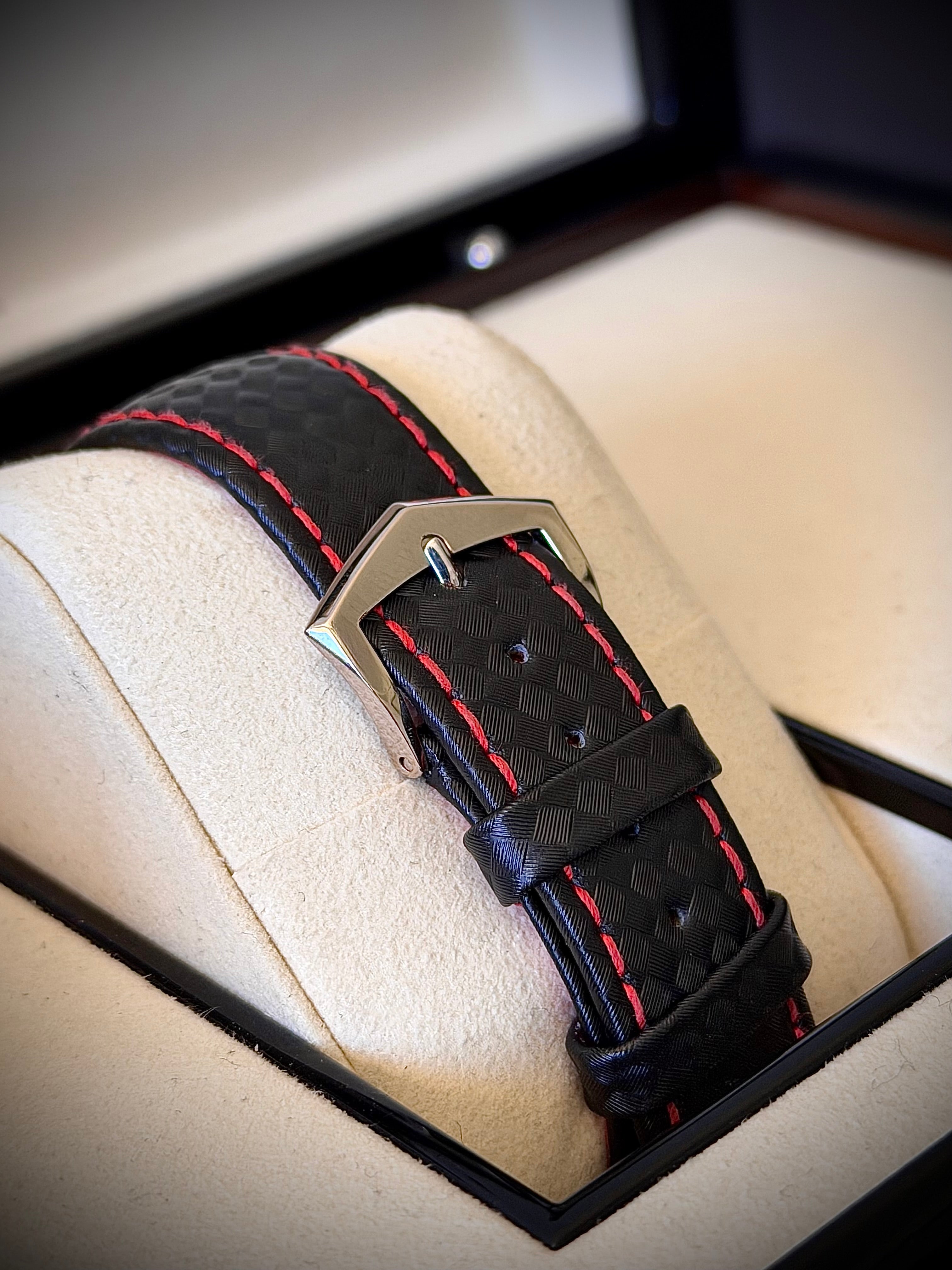 2025 PATEK PHILIPPE CALATRAVA 6007G, BLACK & RED, FULL SET, INC GST