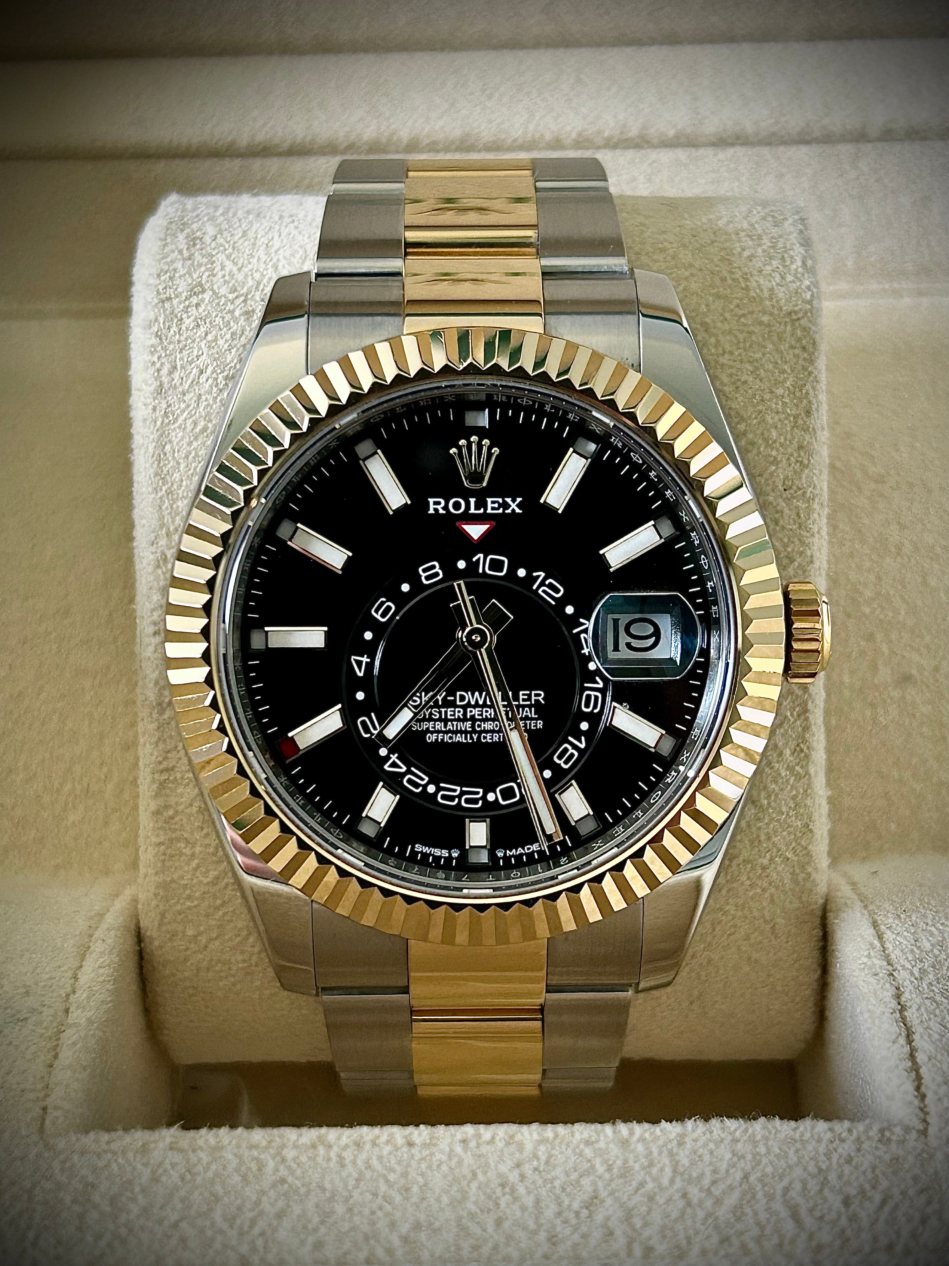 2023 ROLEX SKY DWELLER, TWO TONE, 336933, FULL SET, INC GST