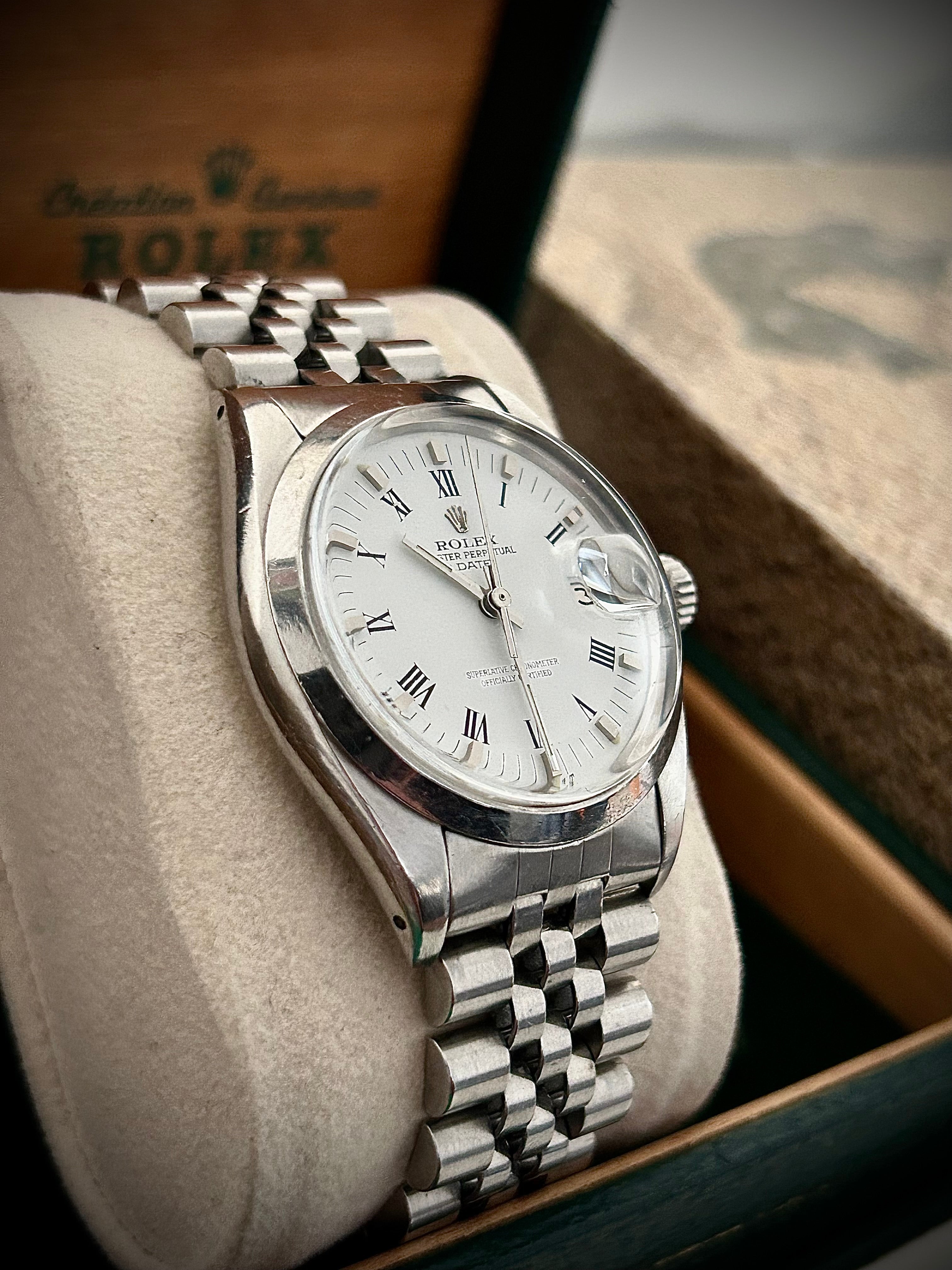 1981 ROLEX OYSTER PERPETUAL DATE, 1500, FULL SET, INC GST