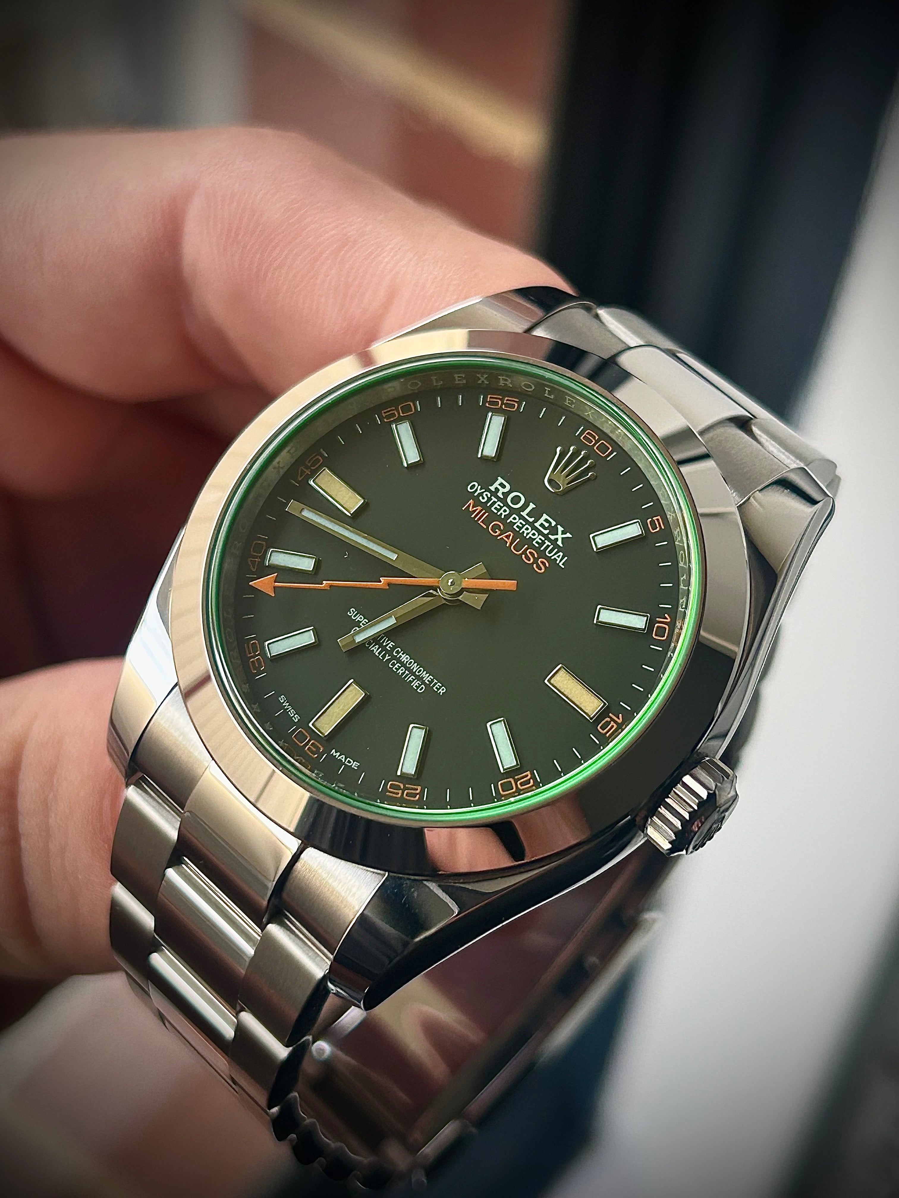 2021 ROLEX MILGAUSS, MINT, 116400GV, FULL SET