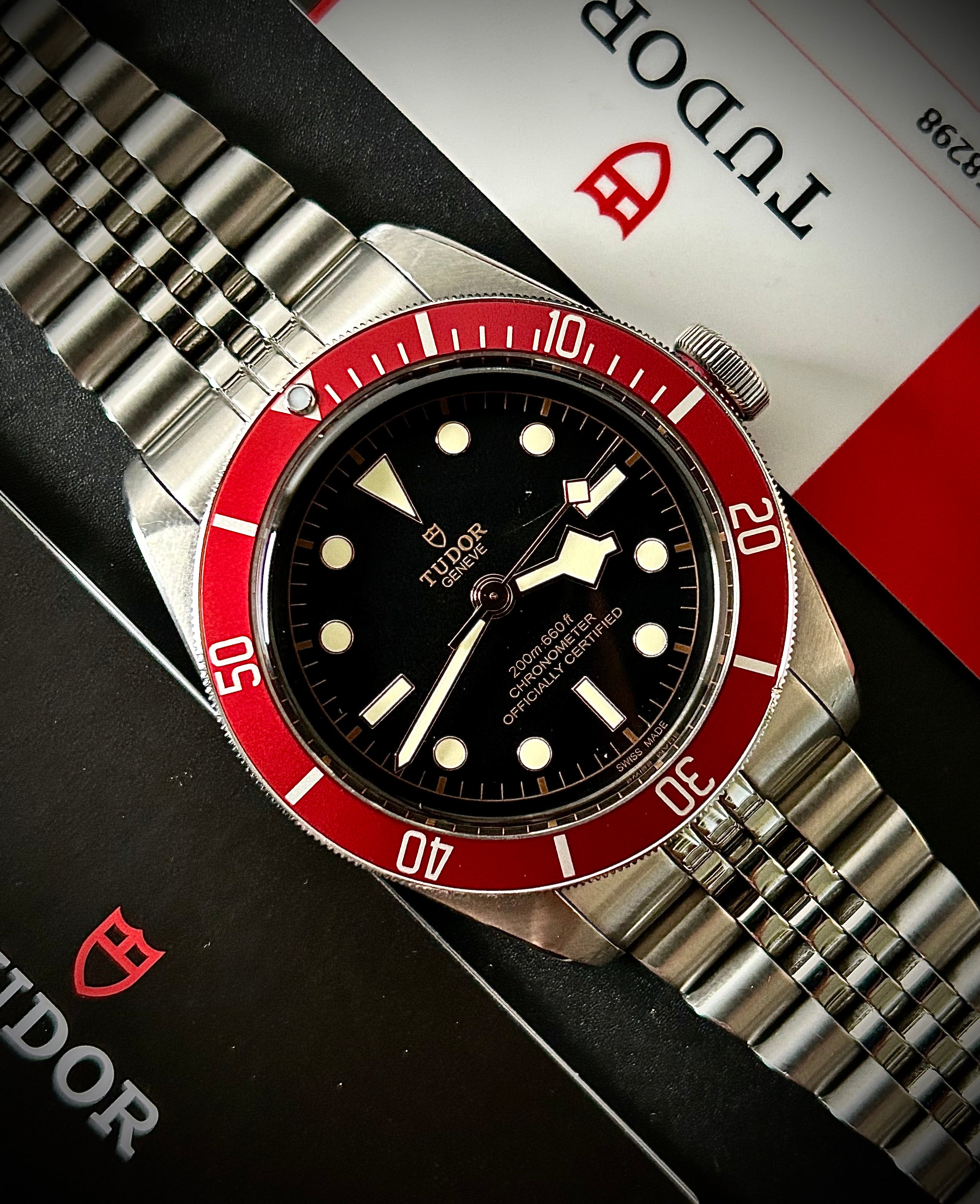 2020 TUDOR BLACK BAY BURGANDY, 41MM, FULL SET, INC GST