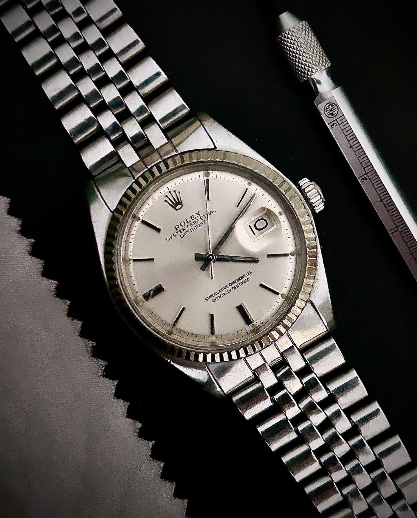 CIRCA 1970s ROLEX DATEJUST 36, 1601, WATCH ONLY