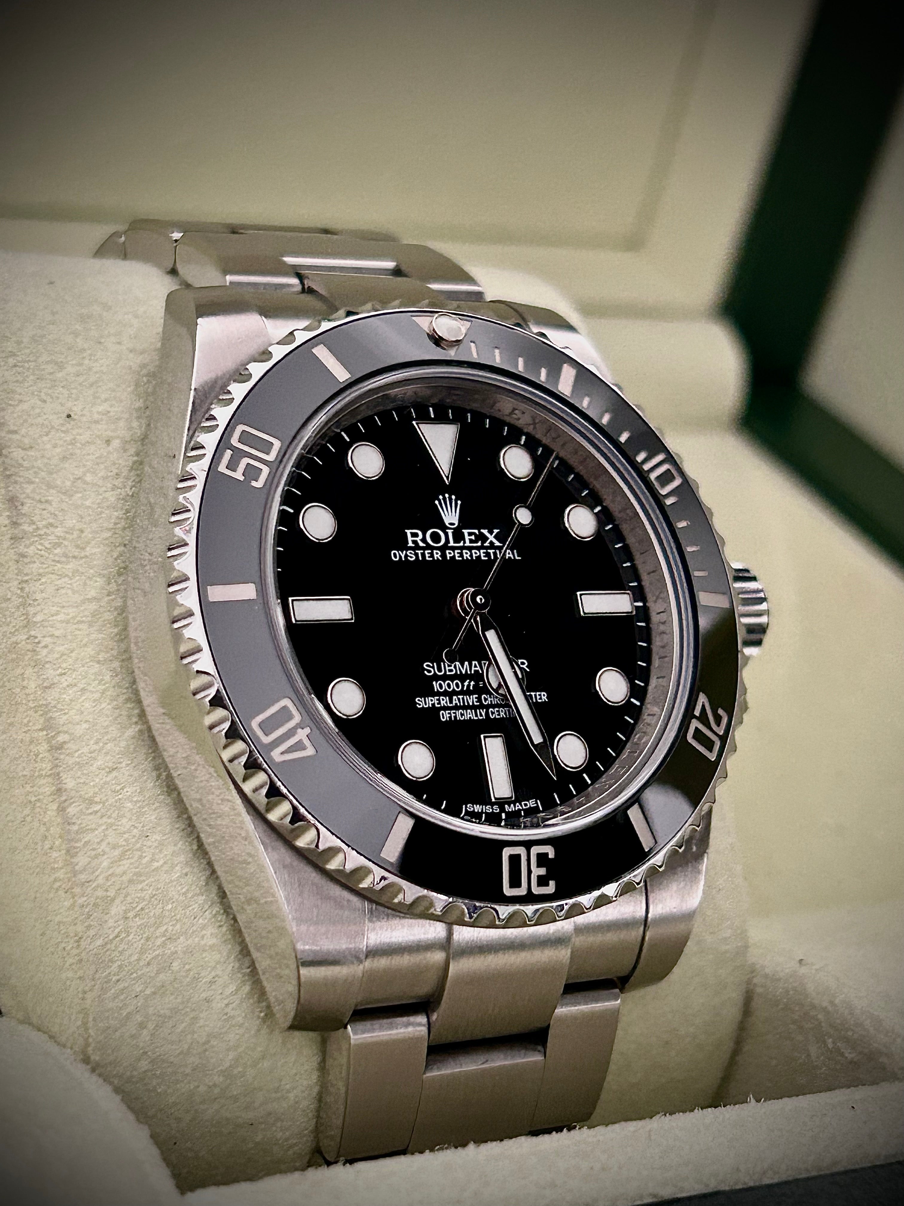 2013 ROLEX SUBMARINER NO DATE, 114060, FULL SET, INC GST